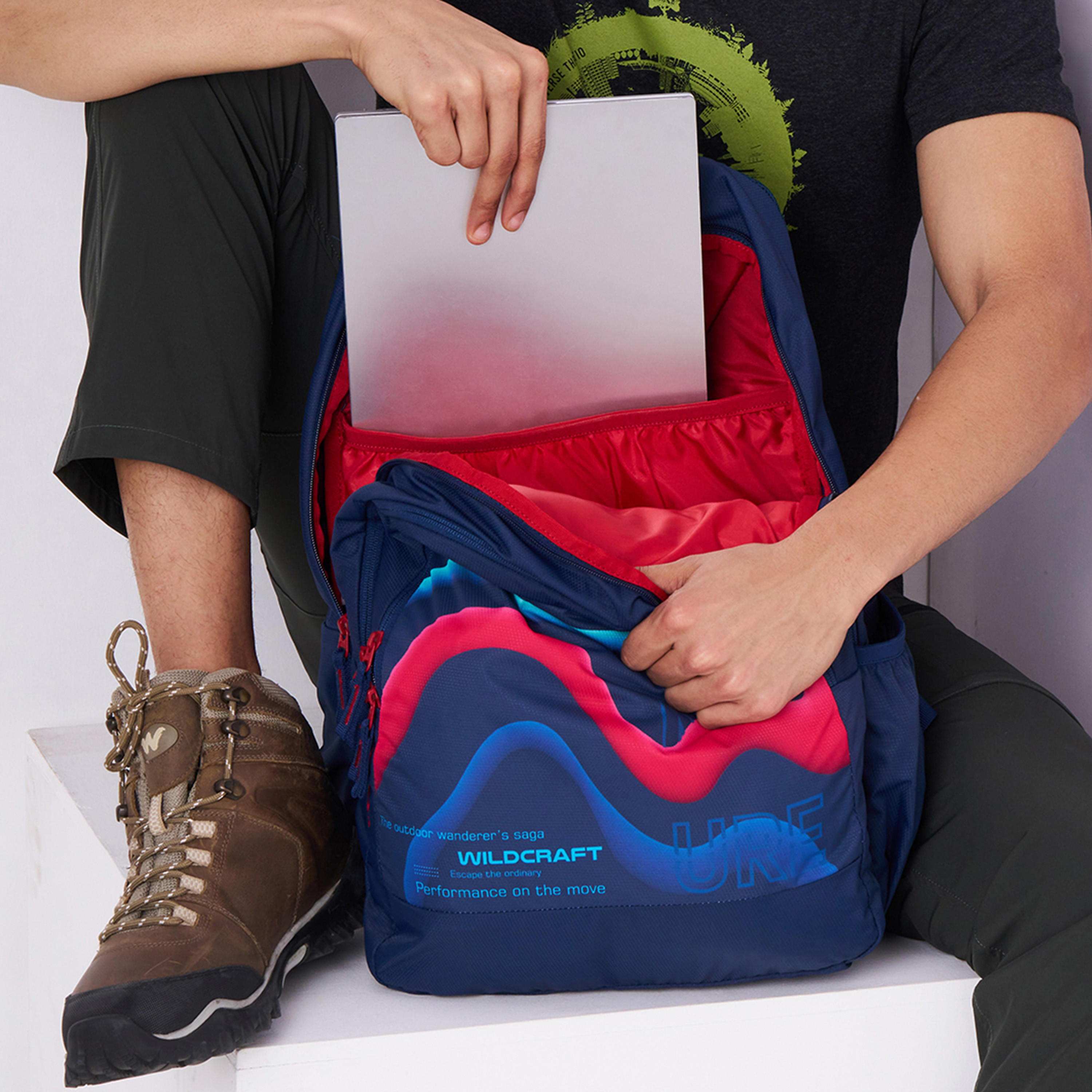 شنطة مدرسية بطبعات جرافيك بحمالات كتف قابلة للتعديل من وايلدكرافت - 21×34×48 سم-school-bagsandbackpacks-backpacks-image-3