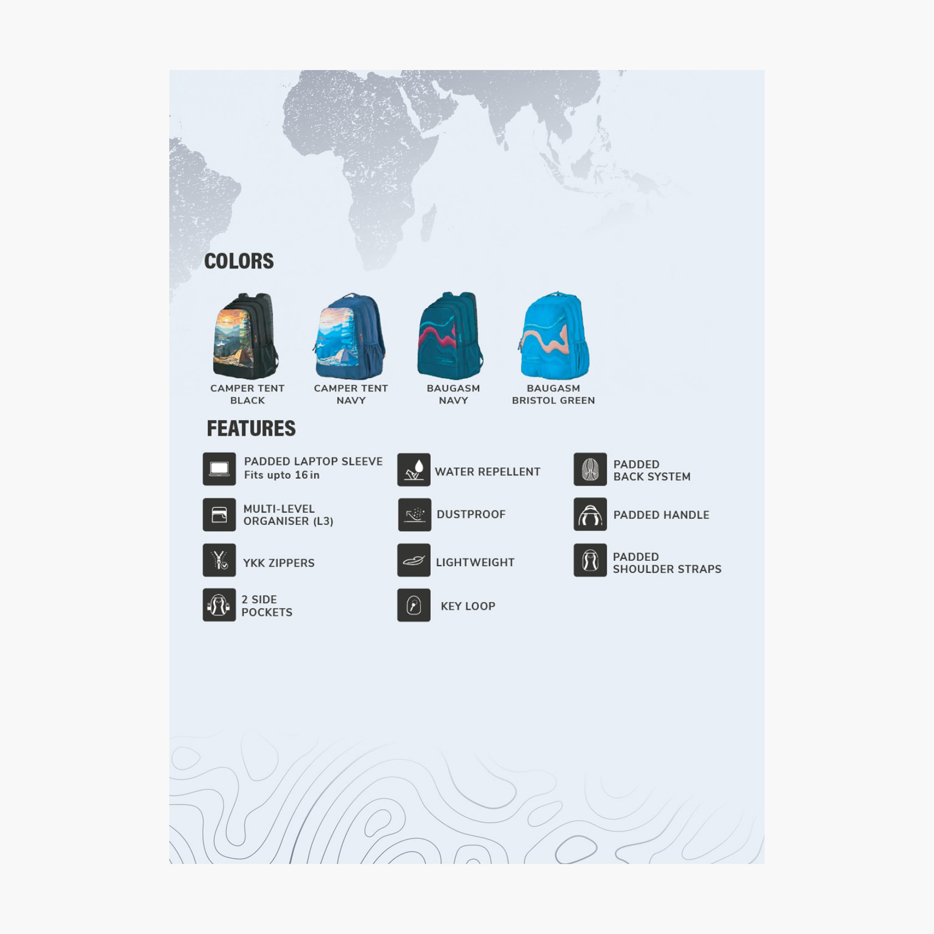 شنطة مدرسية بطبعات جرافيك بحمالات كتف قابلة للتعديل من وايلدكرافت - 21×34×48 سم-school-bagsandbackpacks-backpacks-image-4
