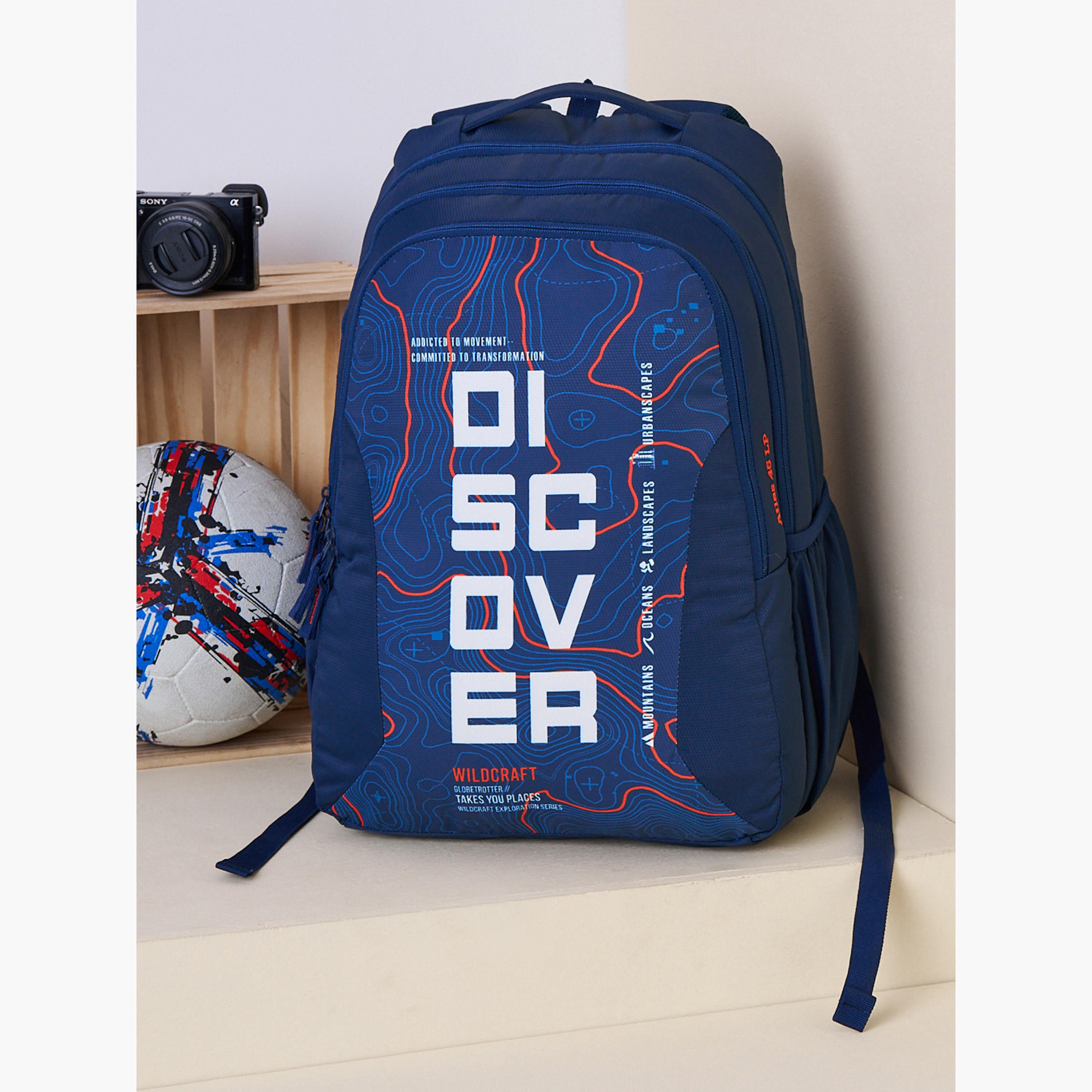 شنطة ظهر أطلس 45 للأطفال من 8 إلى 13 سنة مع جيب للابتوب من وايلدكرافت-school-bagsandbackpacks-backpacks-image-12