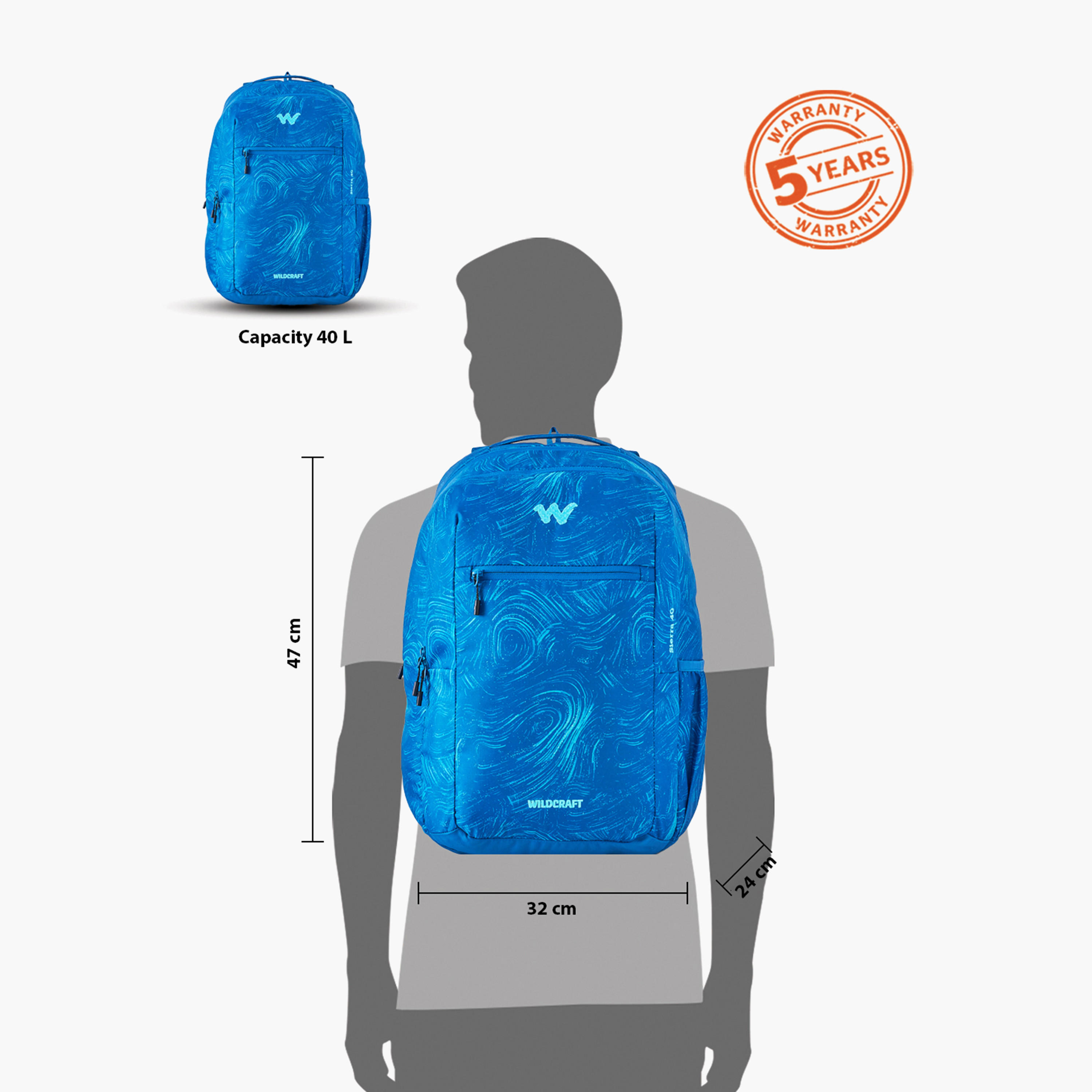 Wildcraft Printed Backpack with Adjustable Shoulder Straps - 24x32x47 cm-school-bagsandbackpacks-backpacks-image-12