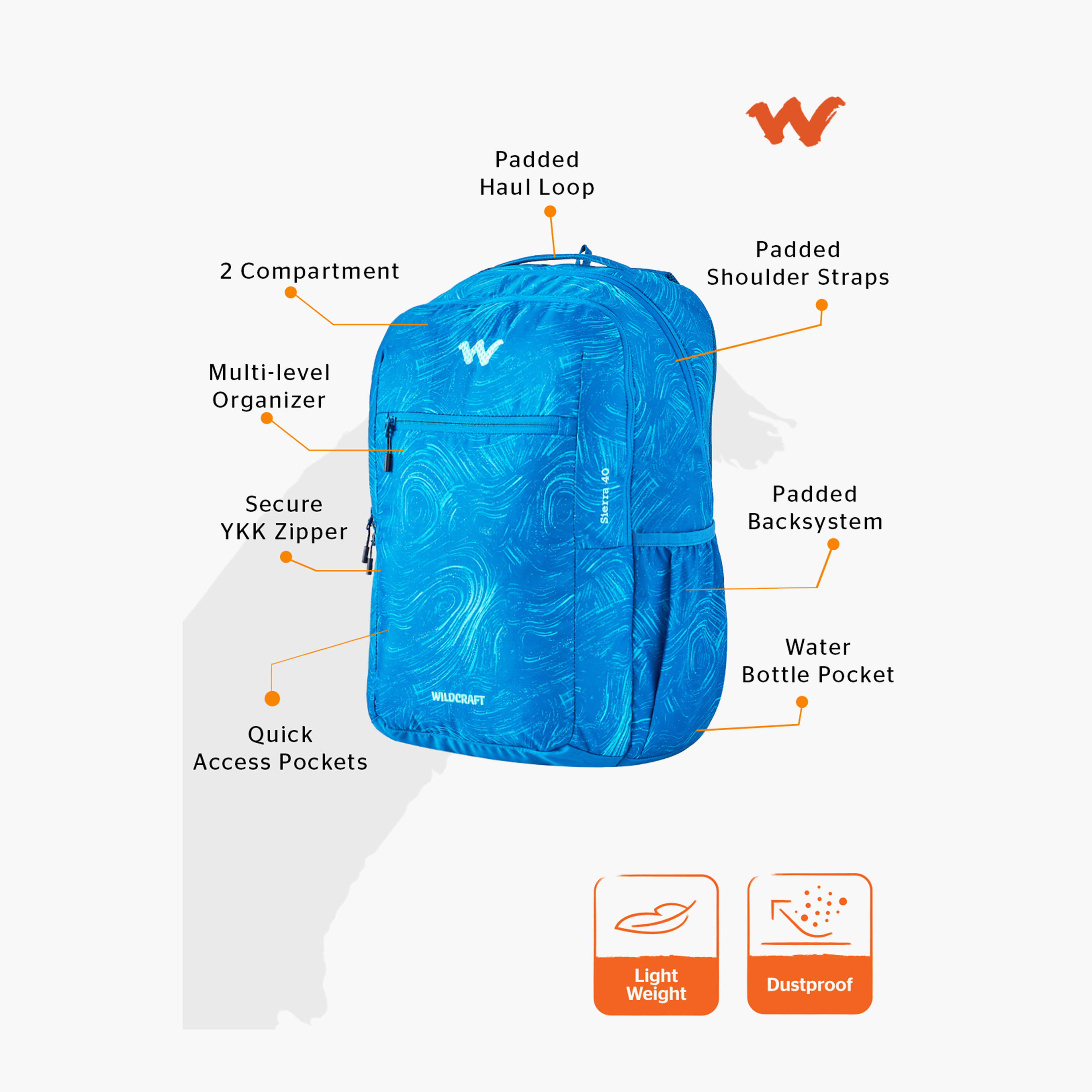 Wildcraft Printed Backpack with Adjustable Shoulder Straps - 24x32x47 cm-school-bagsandbackpacks-backpacks-image-2