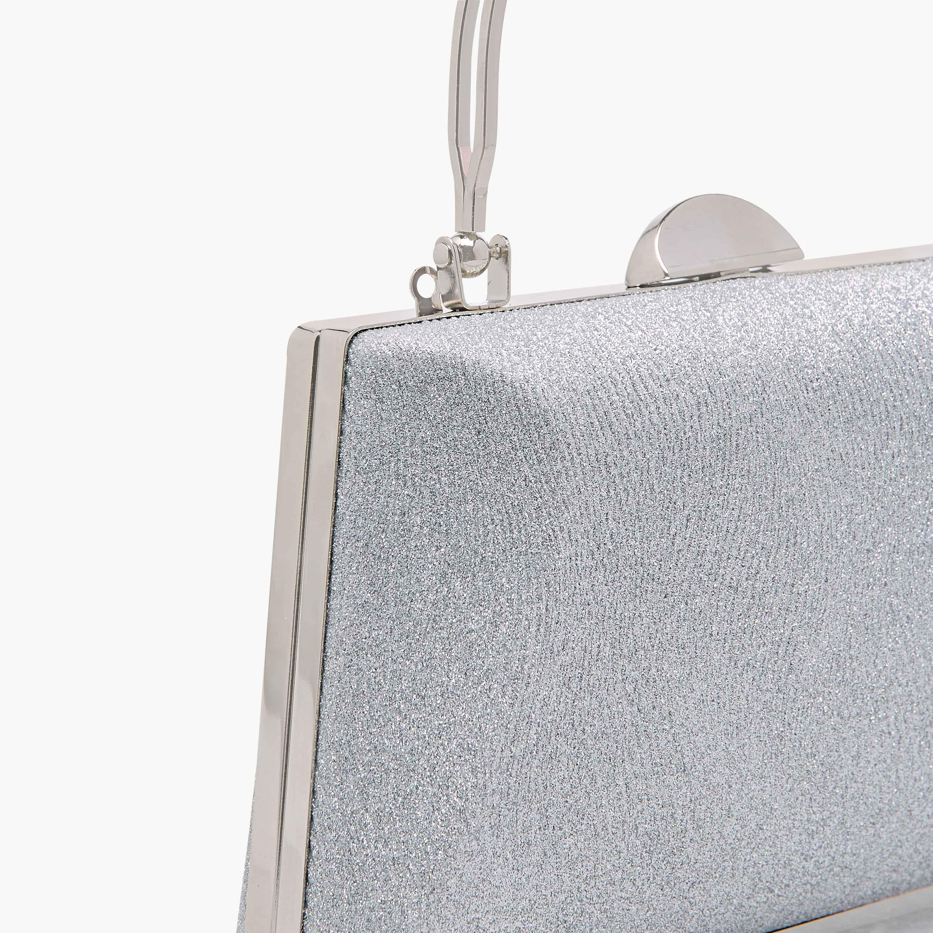 شنطة كلاتش بارزة الملمس بحزام سلسلة قابل للفصل من ساشا-women-bagsandwallets-handbags-image-6