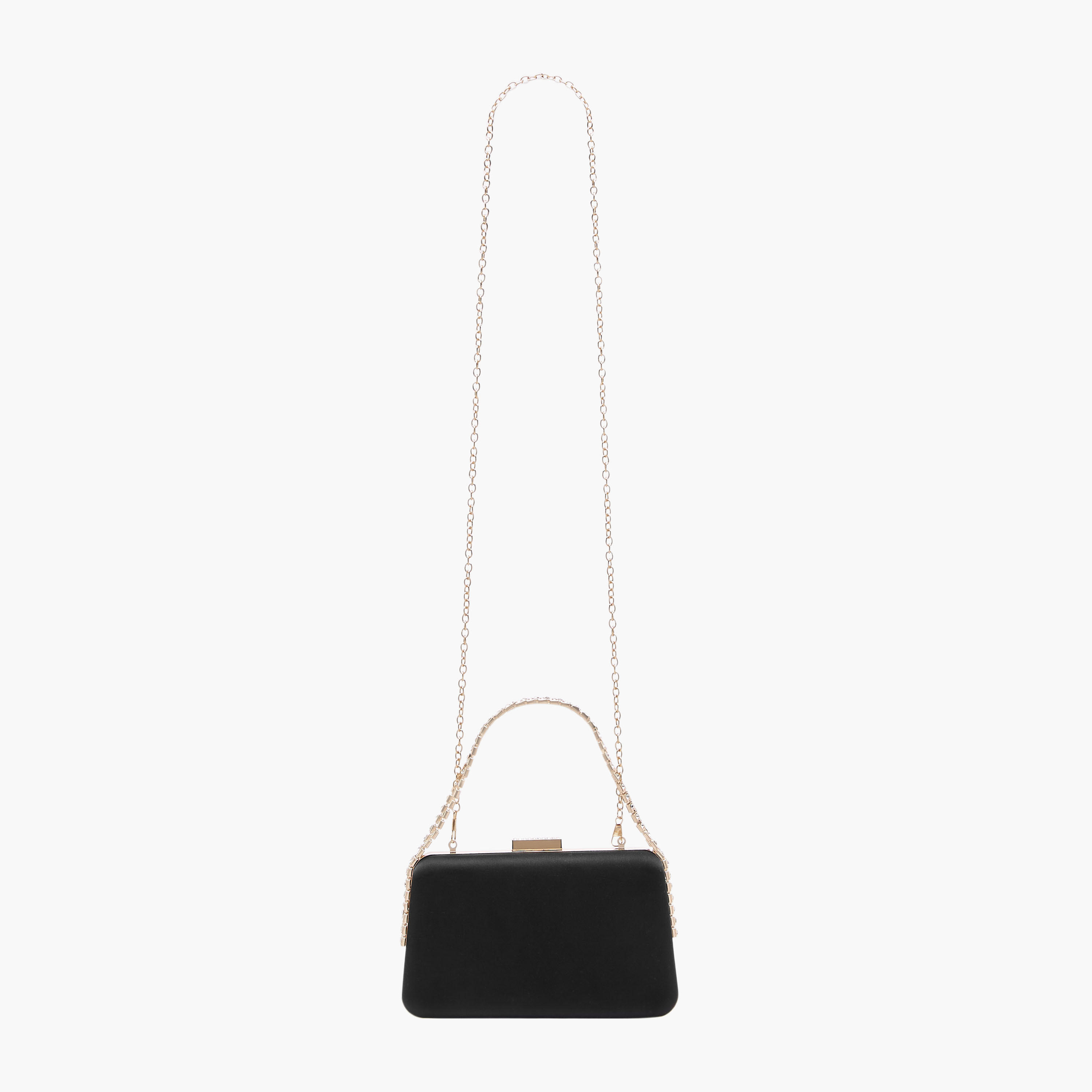 شنطة كلاتش بارزة الملمس بحزام سلسلة قابل للفصل من ساشا-women-bagsandwallets-handbags-image-3