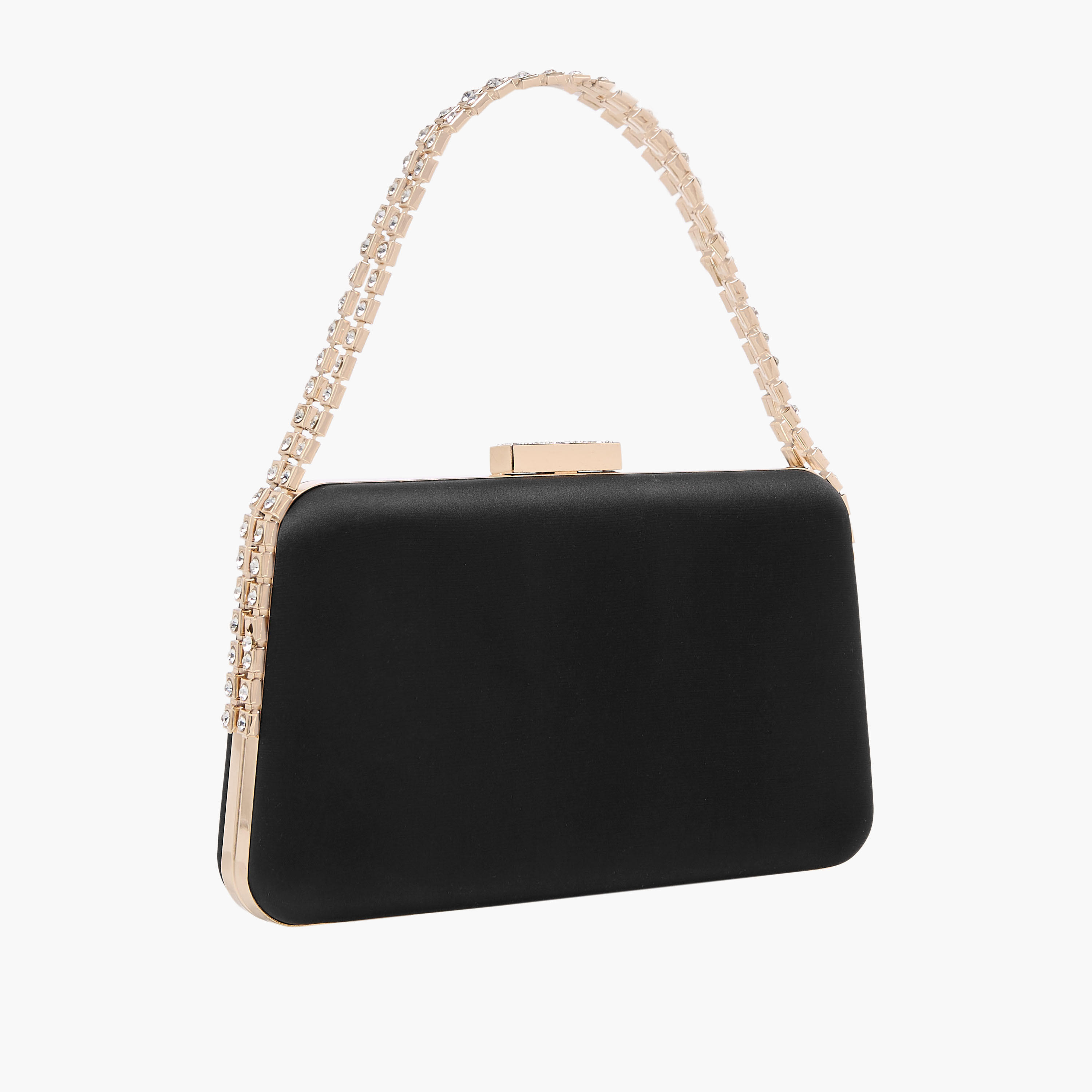 شنطة كلاتش بارزة الملمس بحزام سلسلة قابل للفصل من ساشا-women-bagsandwallets-handbags-image-5