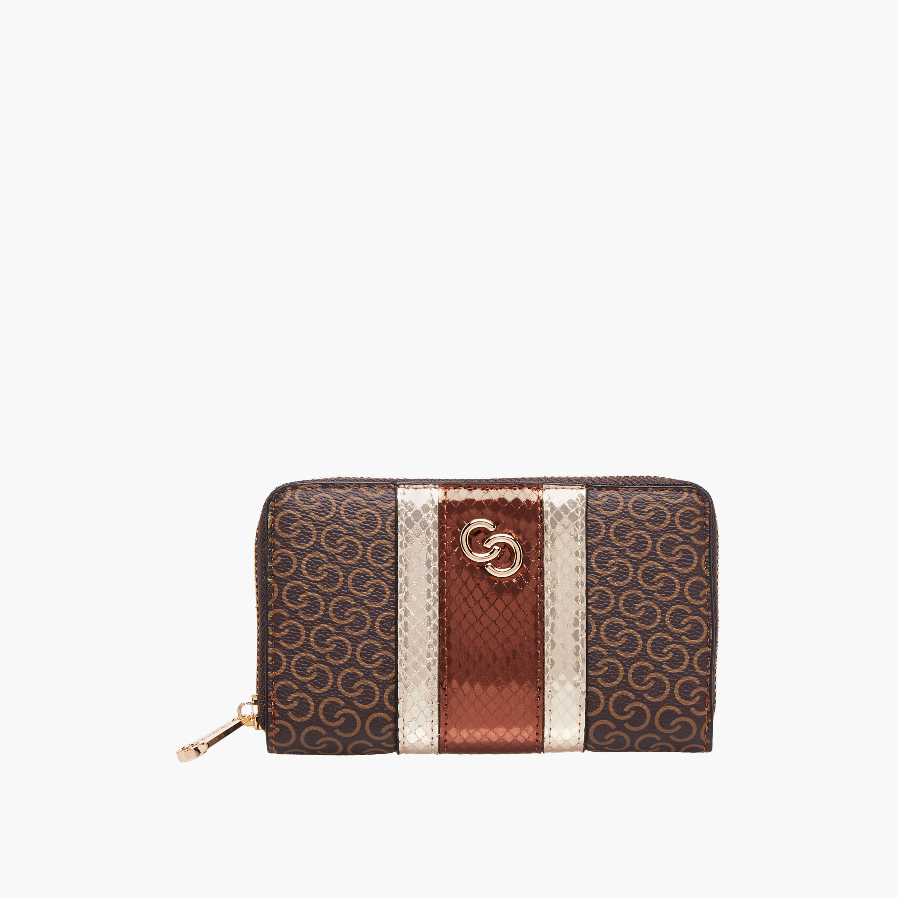 محفظة بسحاب وطبعات مونوجرام من سيليست-women-bagsandwallets-handbags-image-1