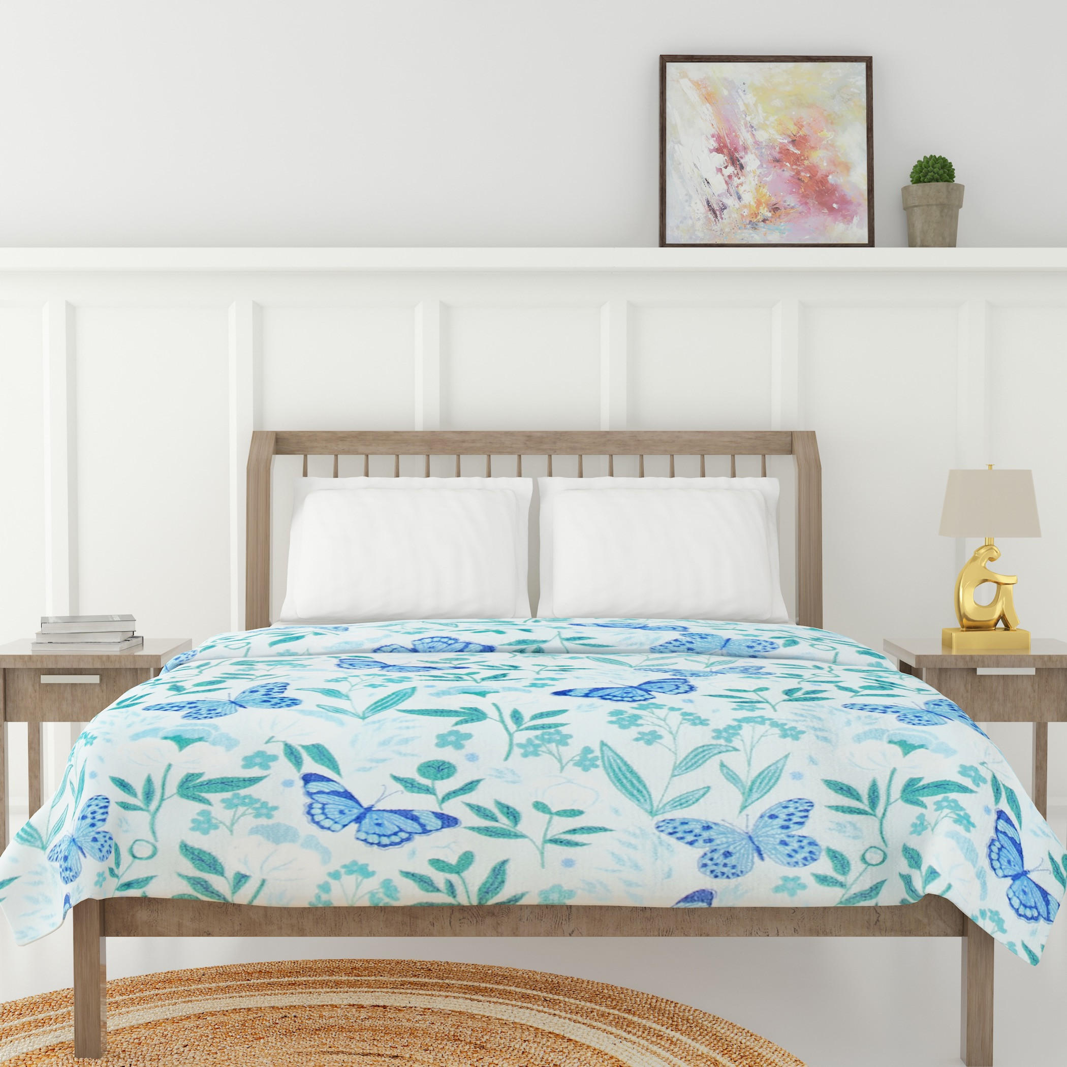 Luxury Soft Plush Flannel Blanket - 200x200 cms-household-cushionsandthrows-throwsandblankets-blankets-image-1
