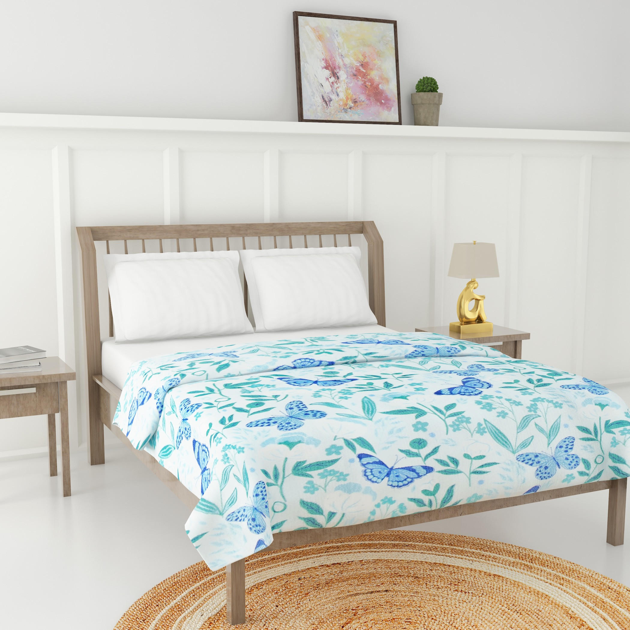 Luxury Soft Plush Flannel Blanket - 200x200 cms-household-cushionsandthrows-throwsandblankets-blankets-image-2