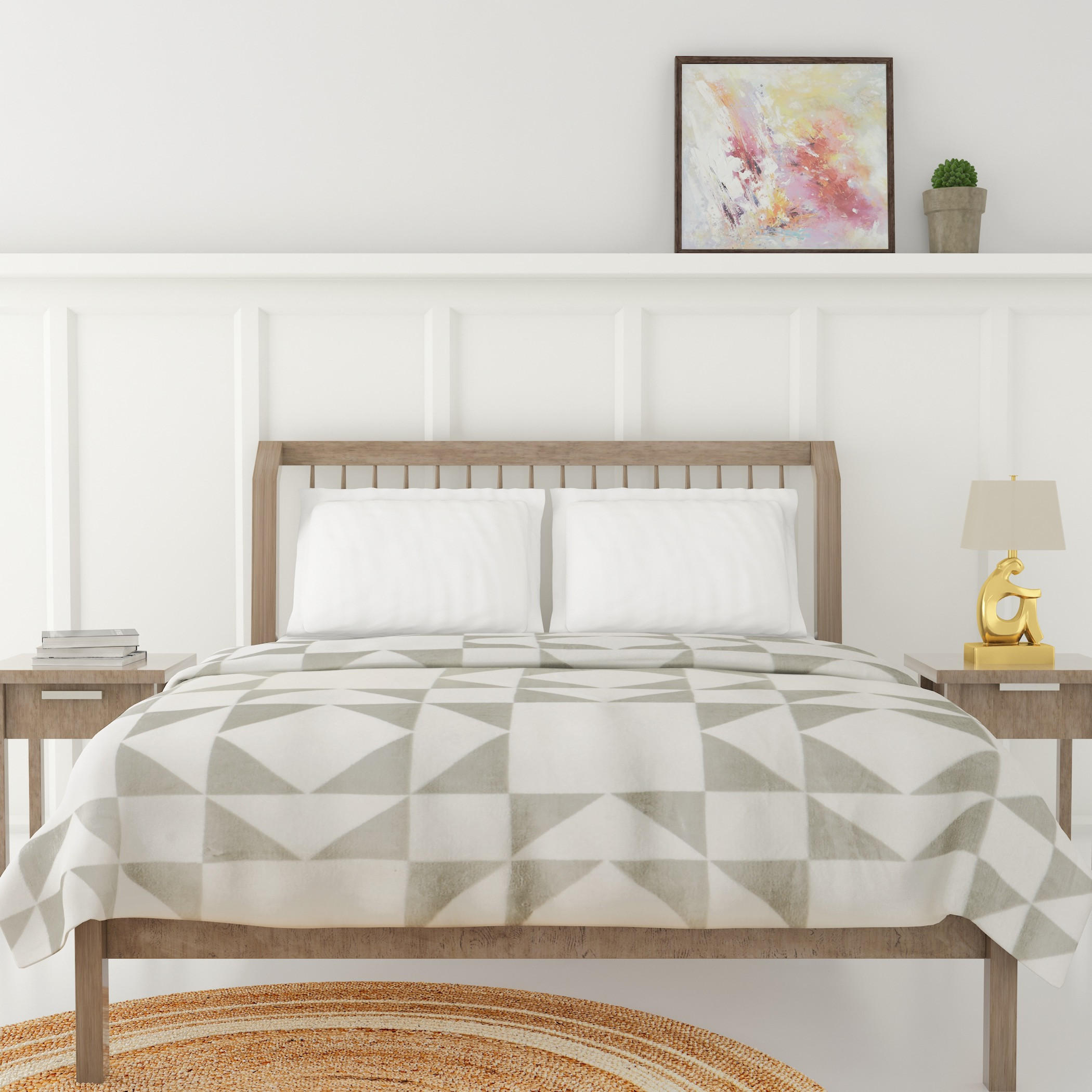 Luxury Soft Plush Flannel Blanket - 200x200 cms-household-cushionsandthrows-throwsandblankets-blankets-image-1