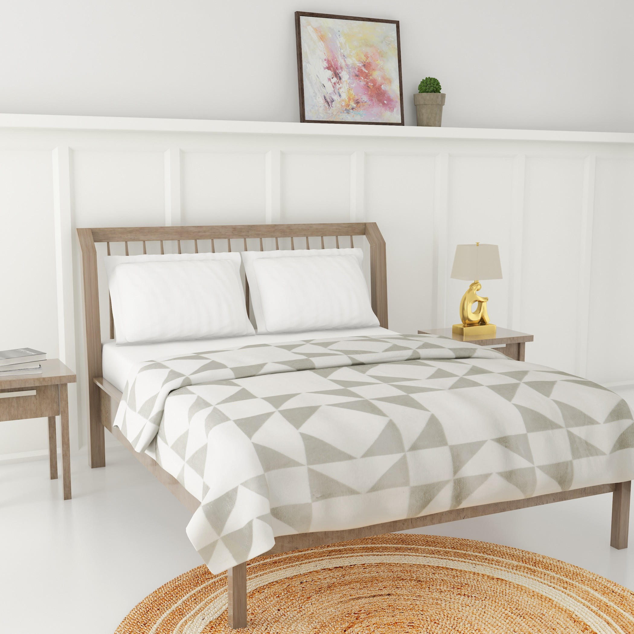 Luxury Soft Plush Flannel Blanket - 200x200 cms-household-cushionsandthrows-throwsandblankets-blankets-image-2