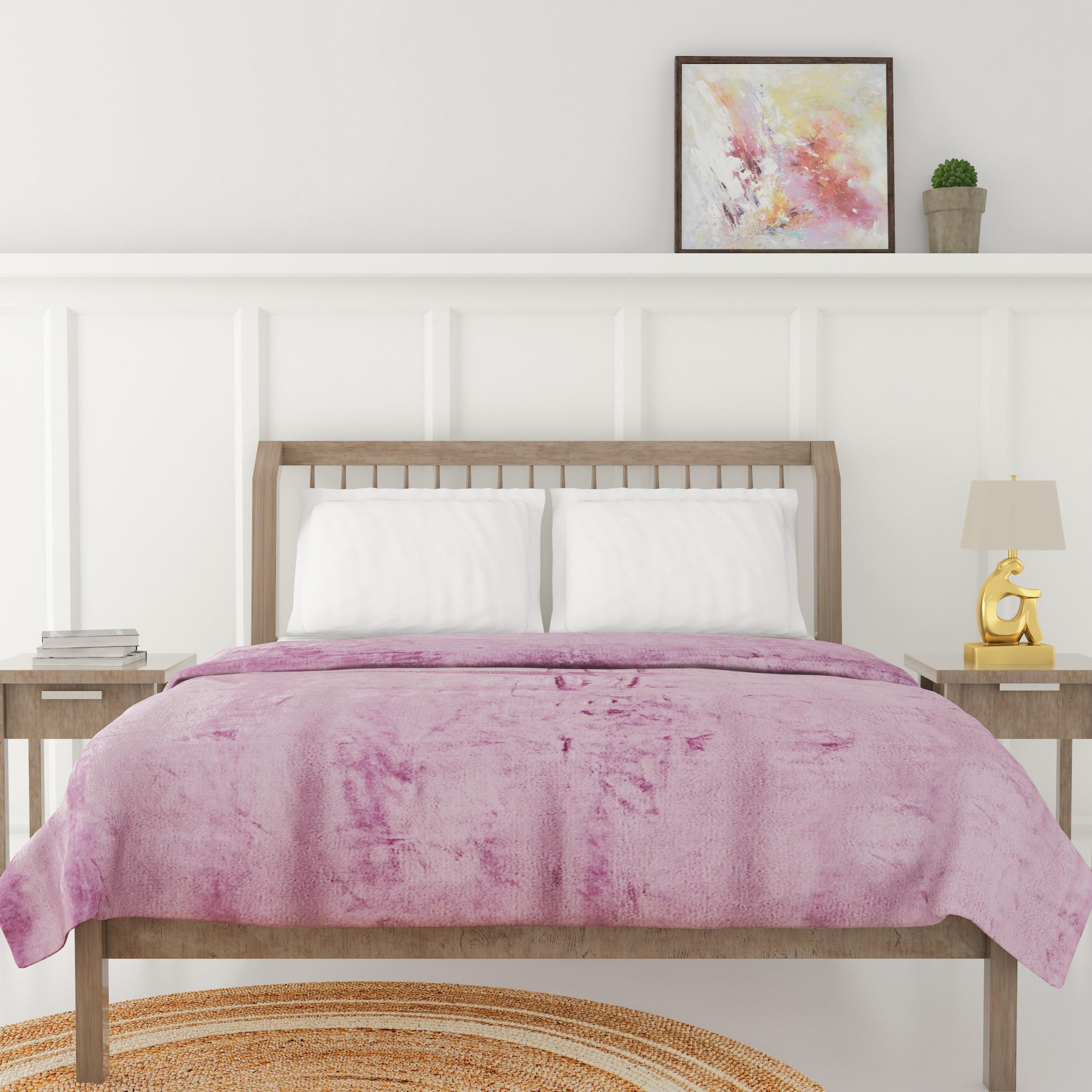 Luxury Soft Plush Flannel Blanket - 200x200 cms-household-cushionsandthrows-throwsandblankets-blankets-image-1