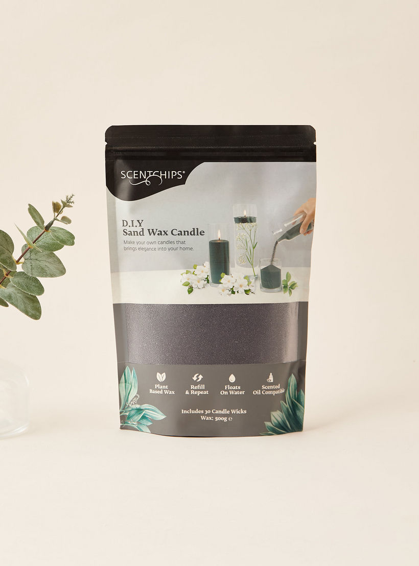 Scentchips DIY Unscented Sand Wax Candle with 30 Wicks - 500 gms-household-homefragrance-candles-image-6
