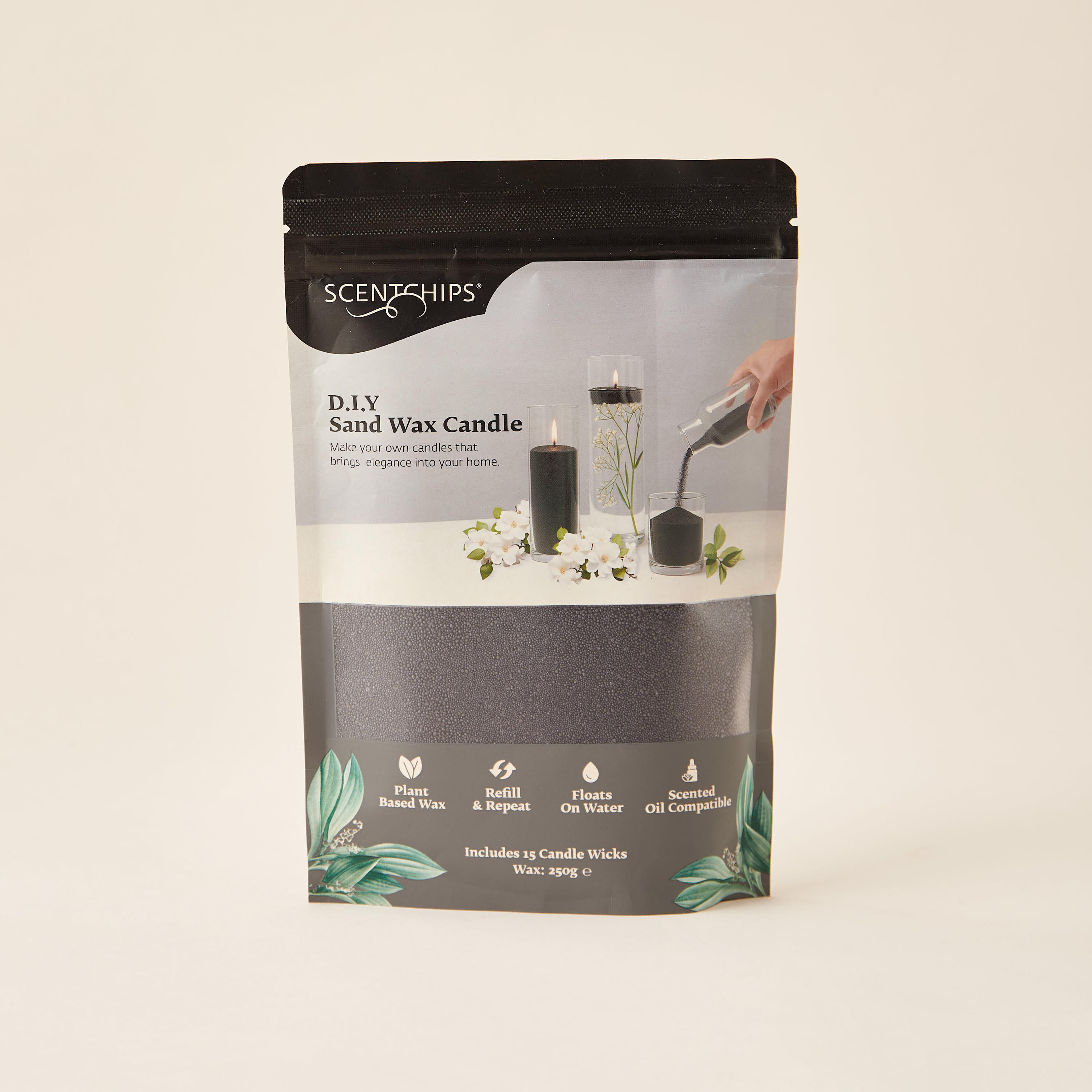 Scentchips DIY Unscented Sand Wax Candle with 30 Wicks - 500 gms-household-homefragrance-candles-image-5