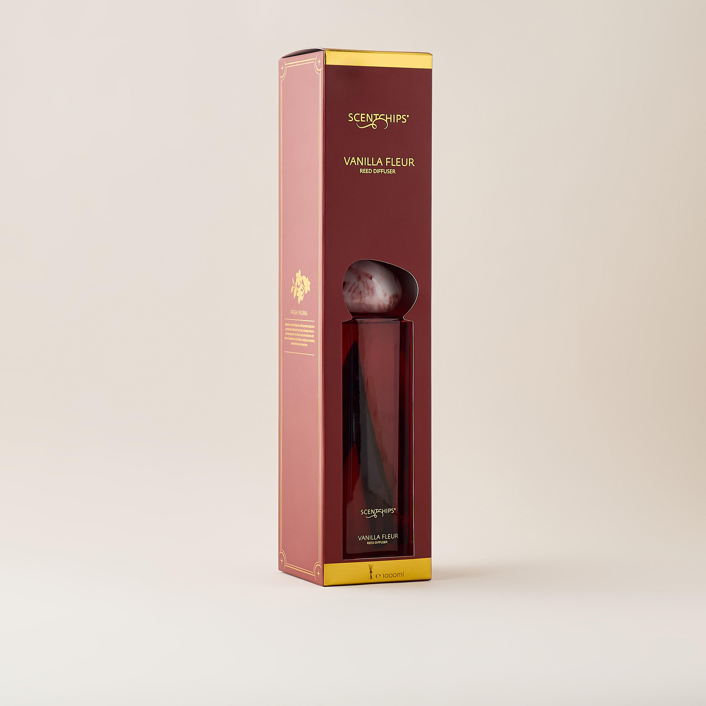 موزع عطور بأعواد فانيلا فلور من سينتشيبس ريفييرا - 1 لتر-household-homefragrance-reeddiffusers-image-1