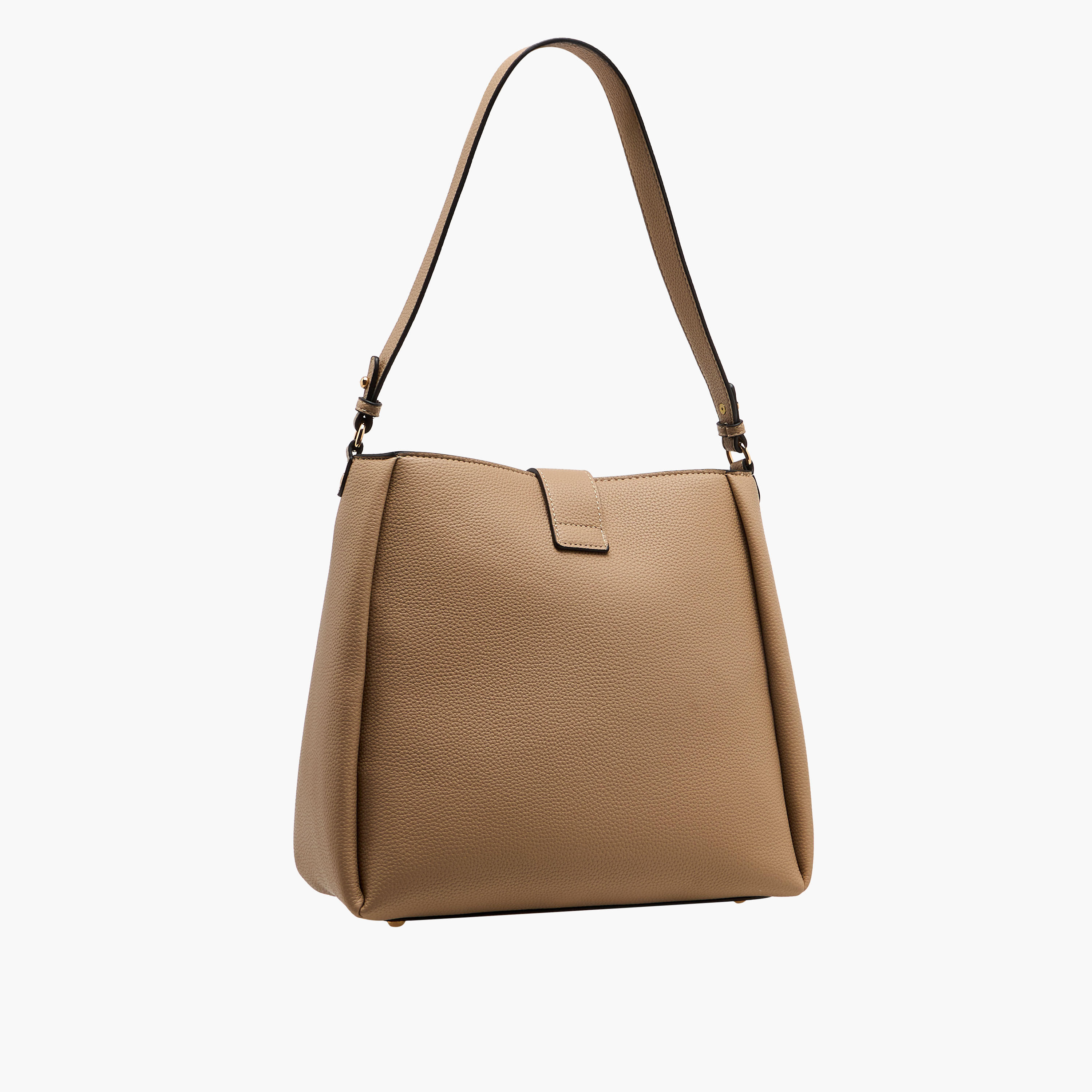 شنطة كتف منسوجة بارزة الملمس بتفاصيل إبزيم للإغلاق من لويلا جري-women-bagsandwallets-handbags-image-4