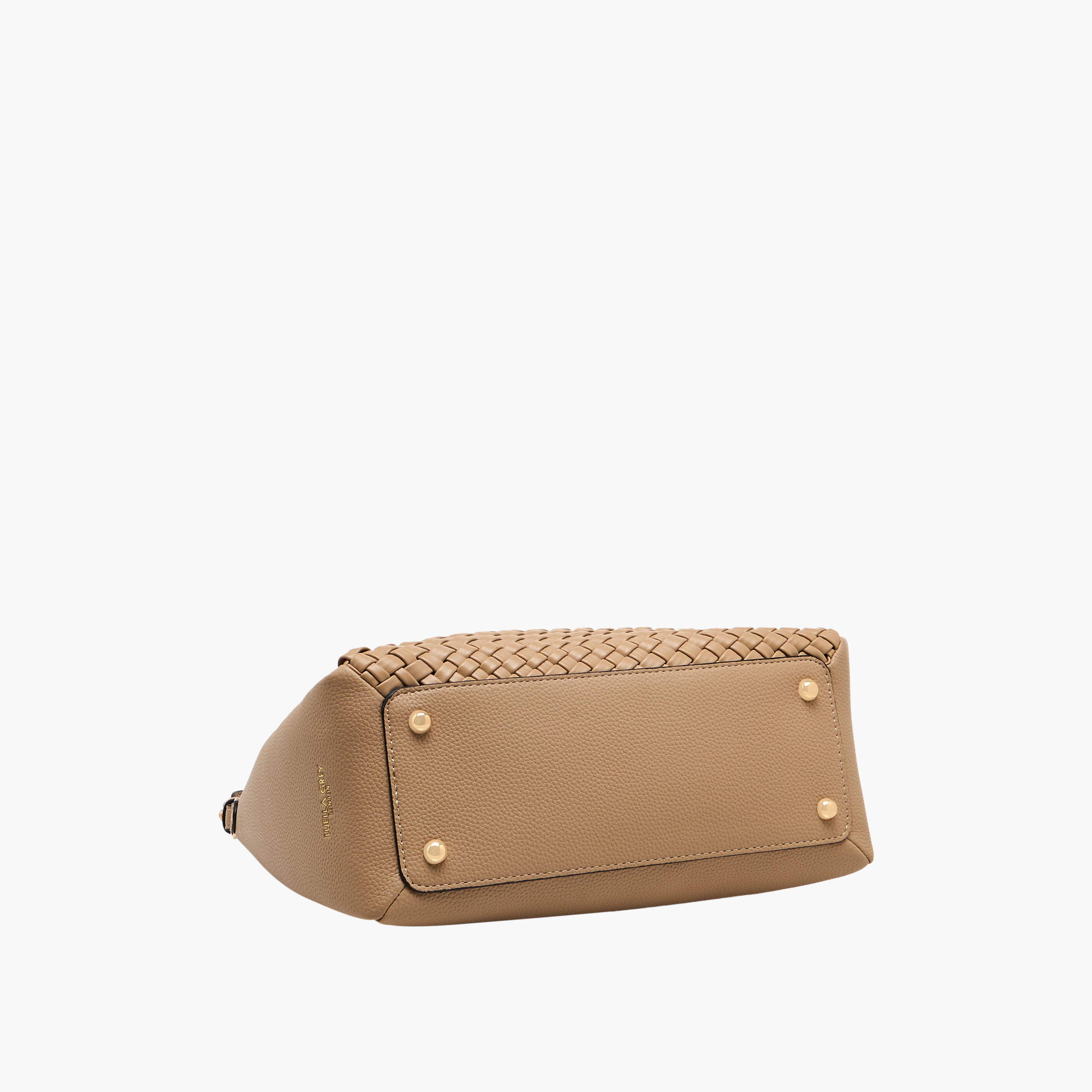شنطة كتف منسوجة بارزة الملمس بتفاصيل إبزيم للإغلاق من لويلا جري-women-bagsandwallets-handbags-image-7