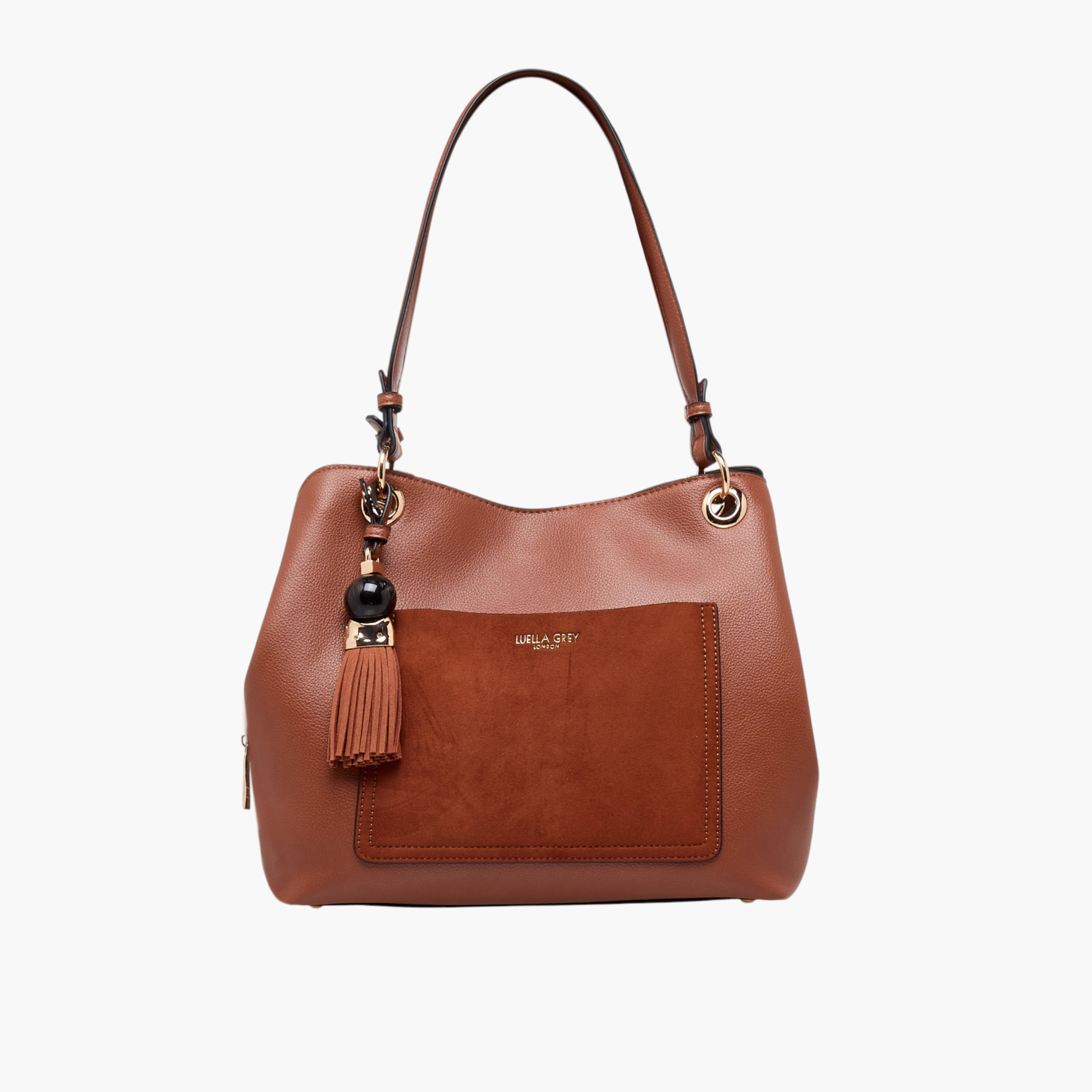 LUELLA GREY Sienna Solid Tote Bag with Double Handle-women-bagsandwallets-handbags-image-1
