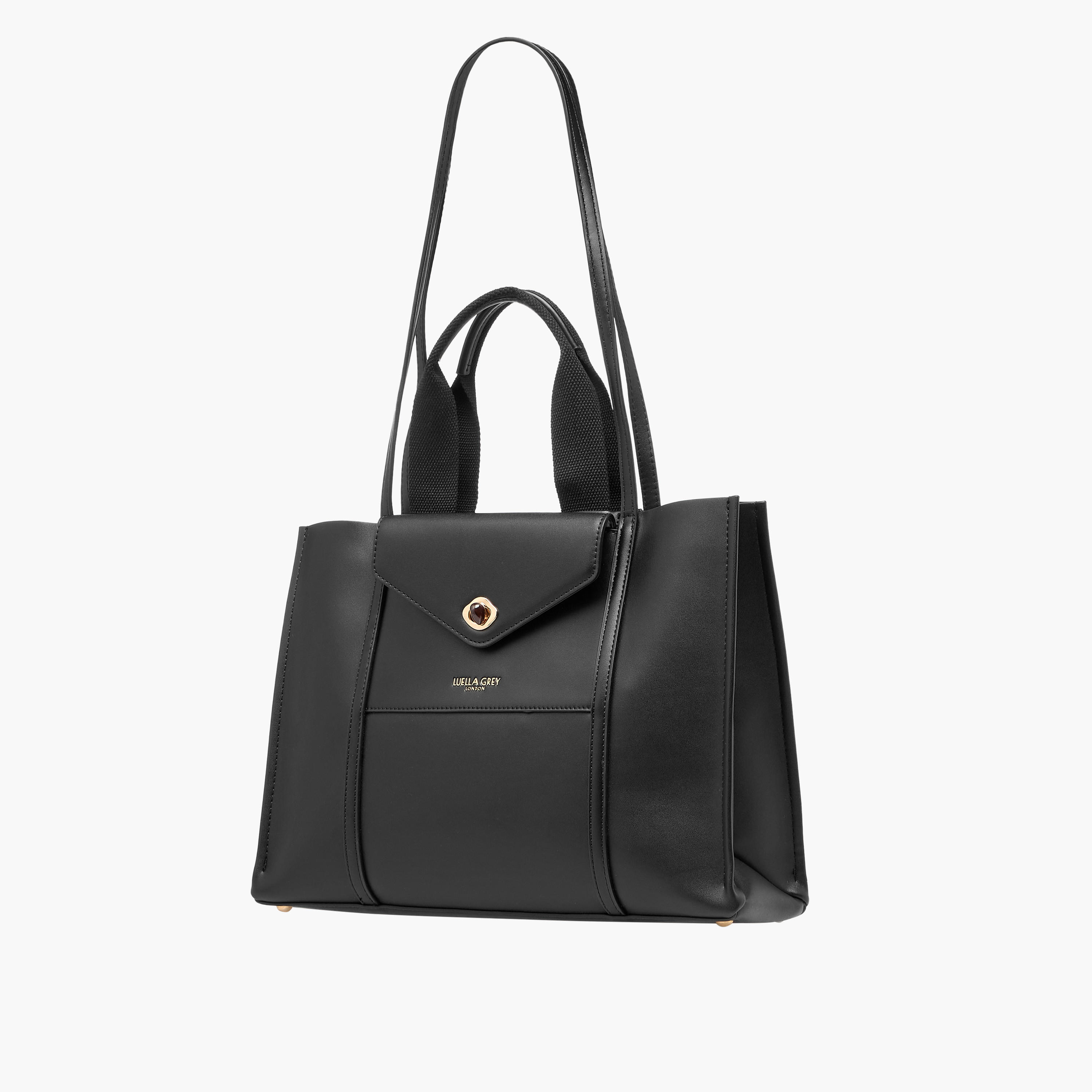 شنطة توتي أحادية اللون بمقابض من لويلا جري-women-bagsandwallets-handbags-image-3