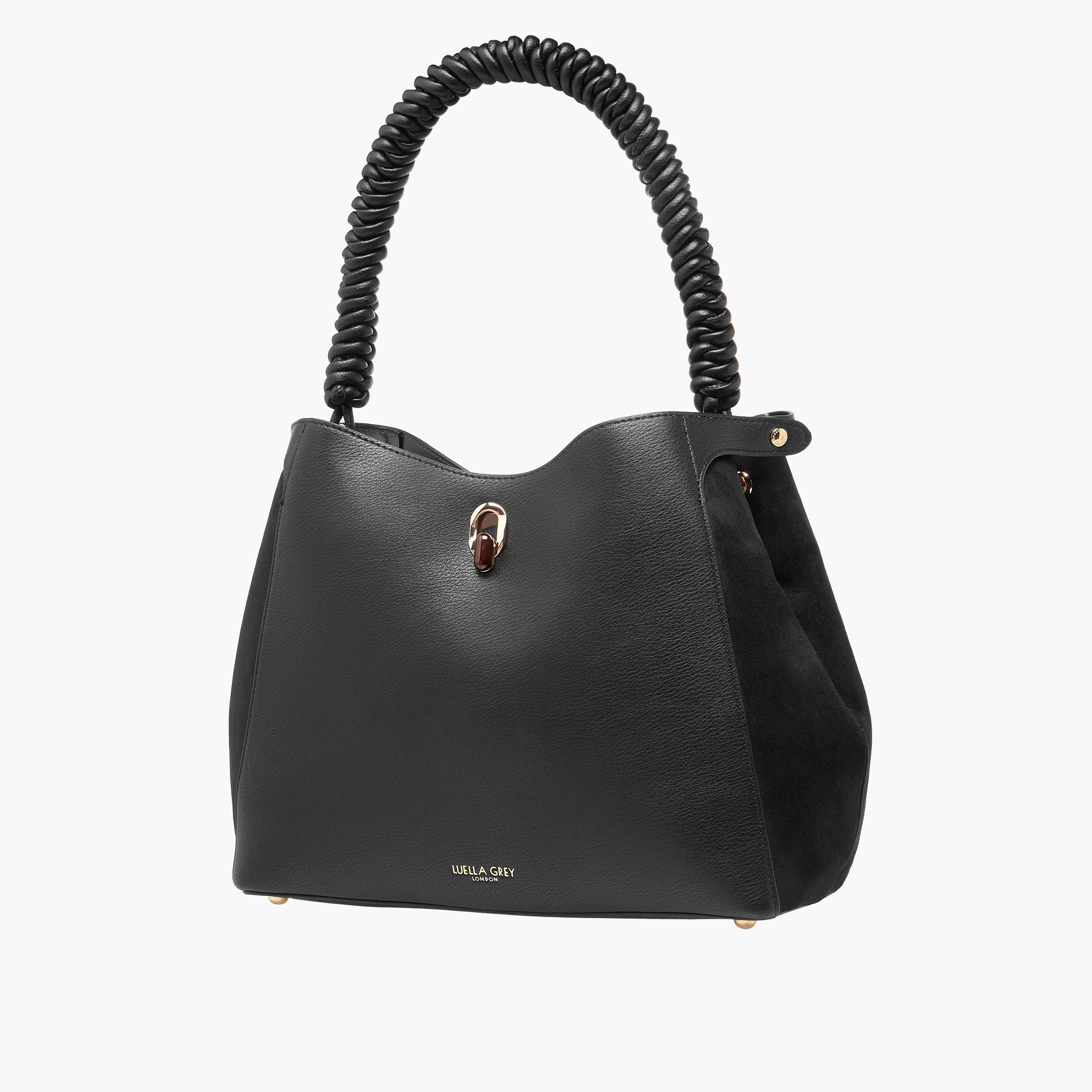 شنطة بارزة الملمس بمقبض سايمون من لويلا جراي-women-bagsandwallets-handbags-image-3