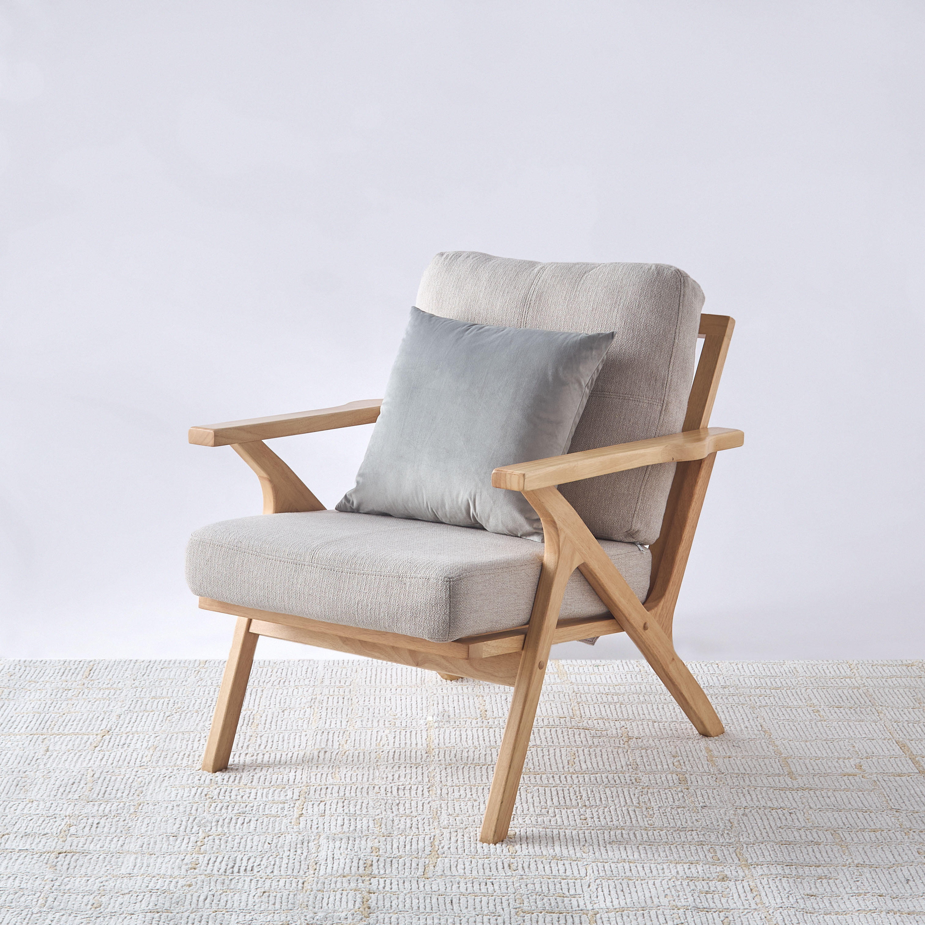 وسادة محشوة مخملية بارزة الملمس للديكور -45x45 سم-household-cushionsandthrows-filledcushions-decorativecushions-image-2
