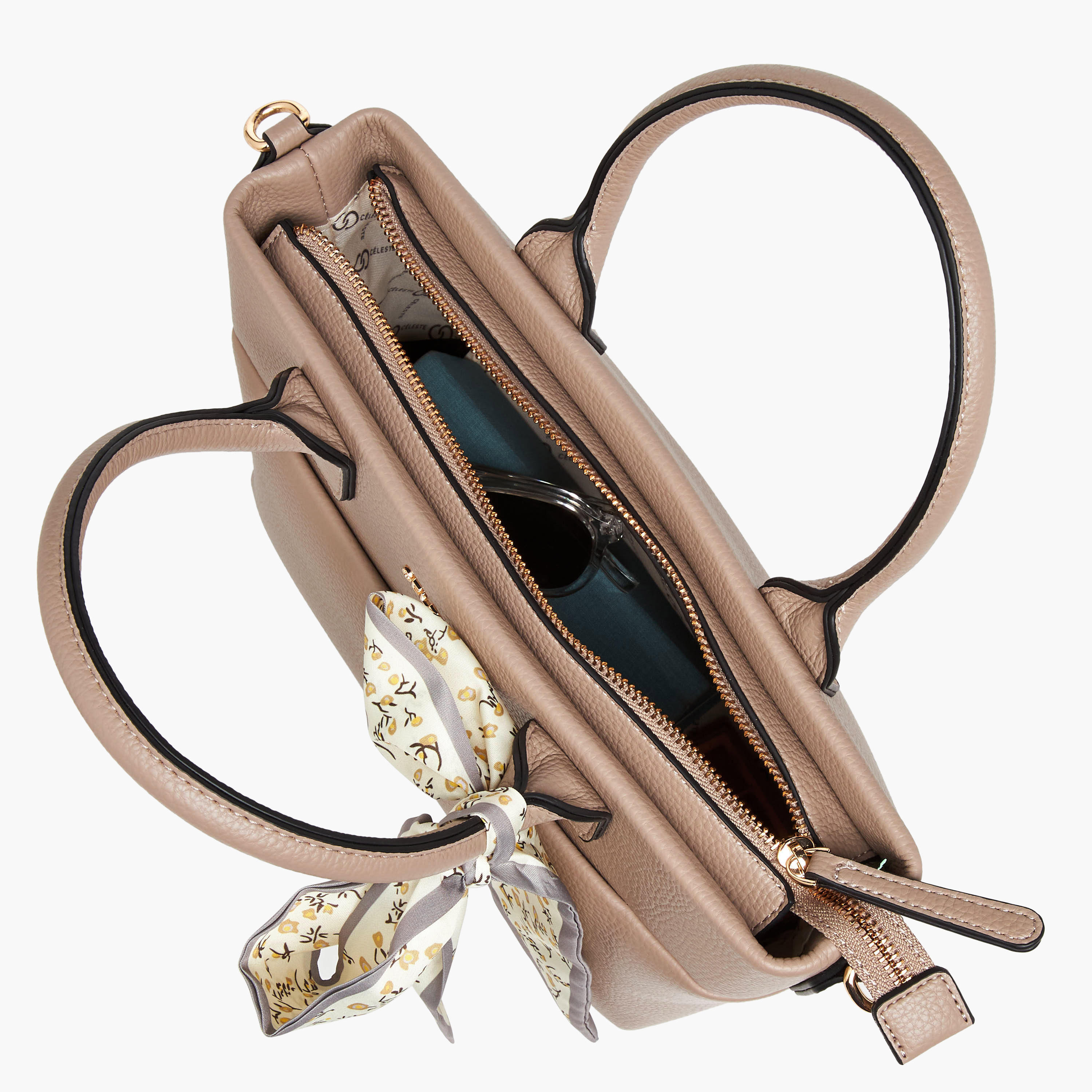 Celeste Solid Tote Bag with Bow Accent-women-bagsandwallets-handbags-image-9