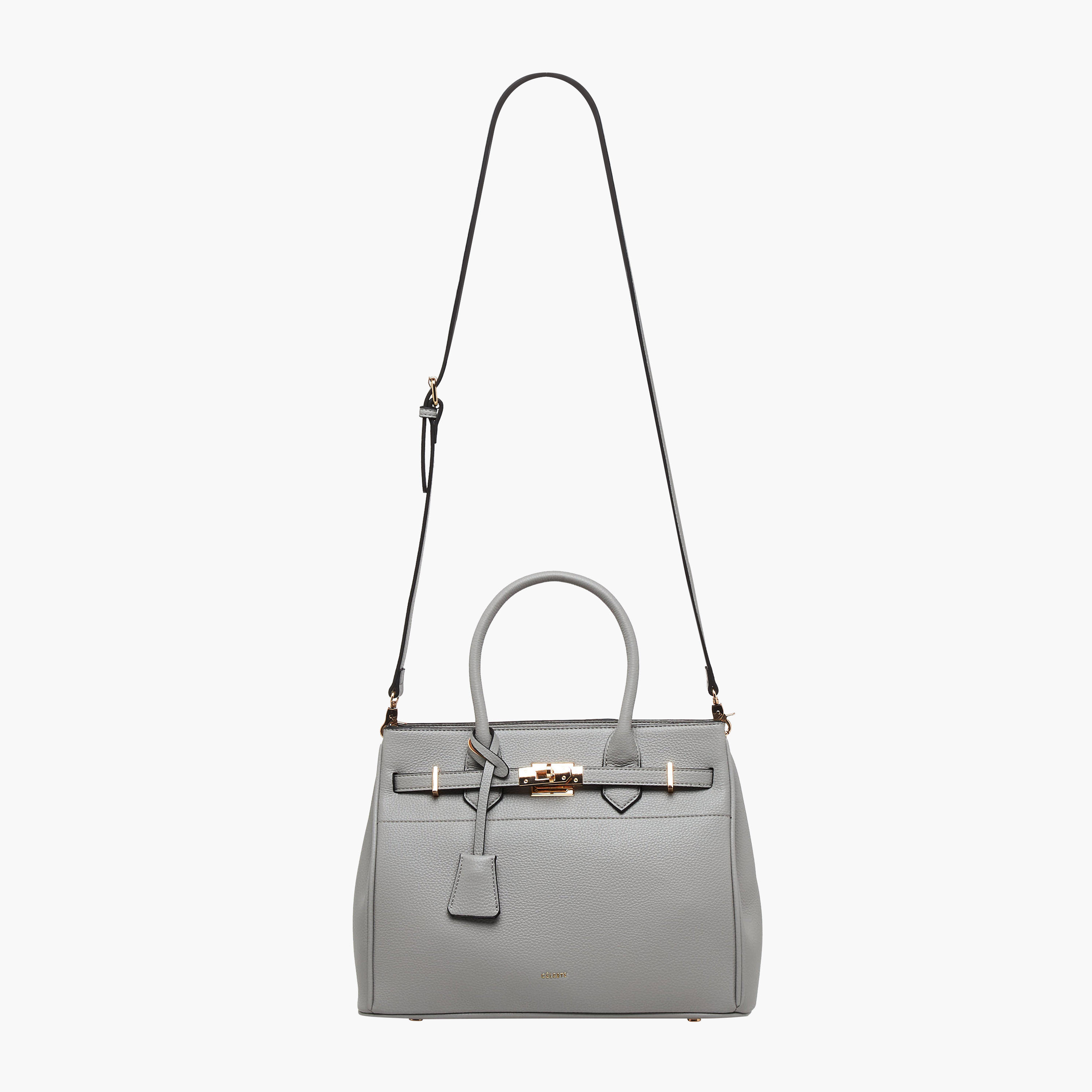 Celeste Solid Tote Bag with Double Handle and Zip Closure-women-bagsandwallets-handbags-image-3