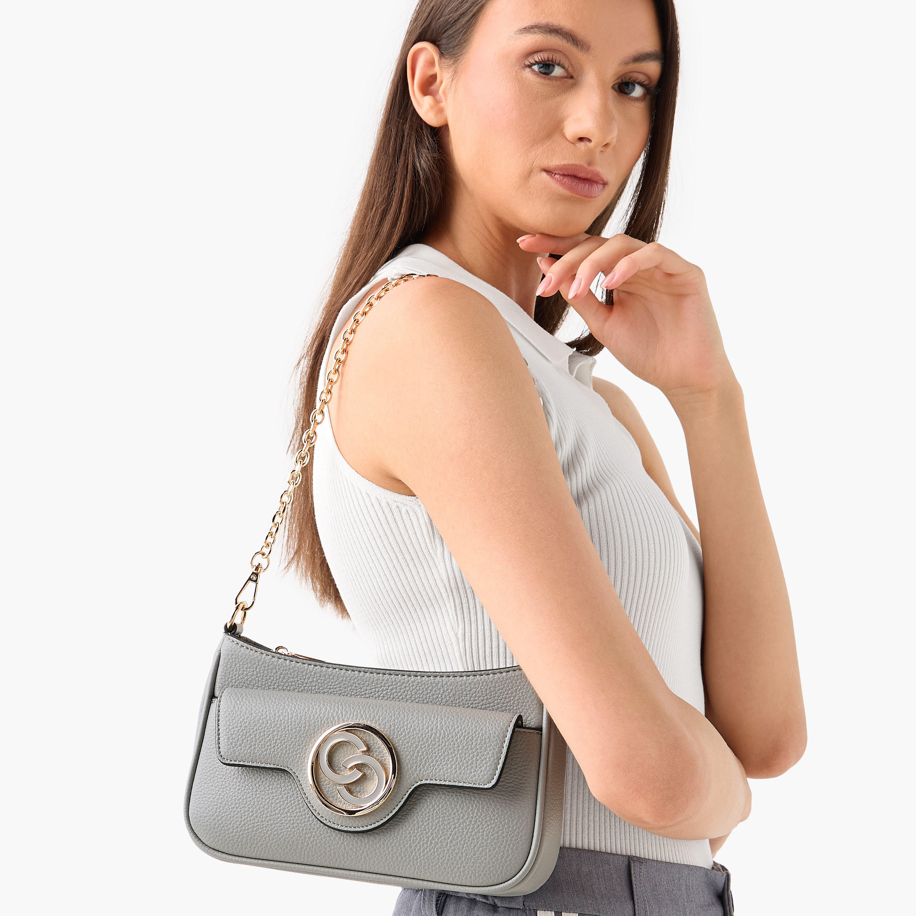 Celeste Logo Accent Crossbody Bag with Zip Closure-women-bagsandwallets-handbags-image-2
