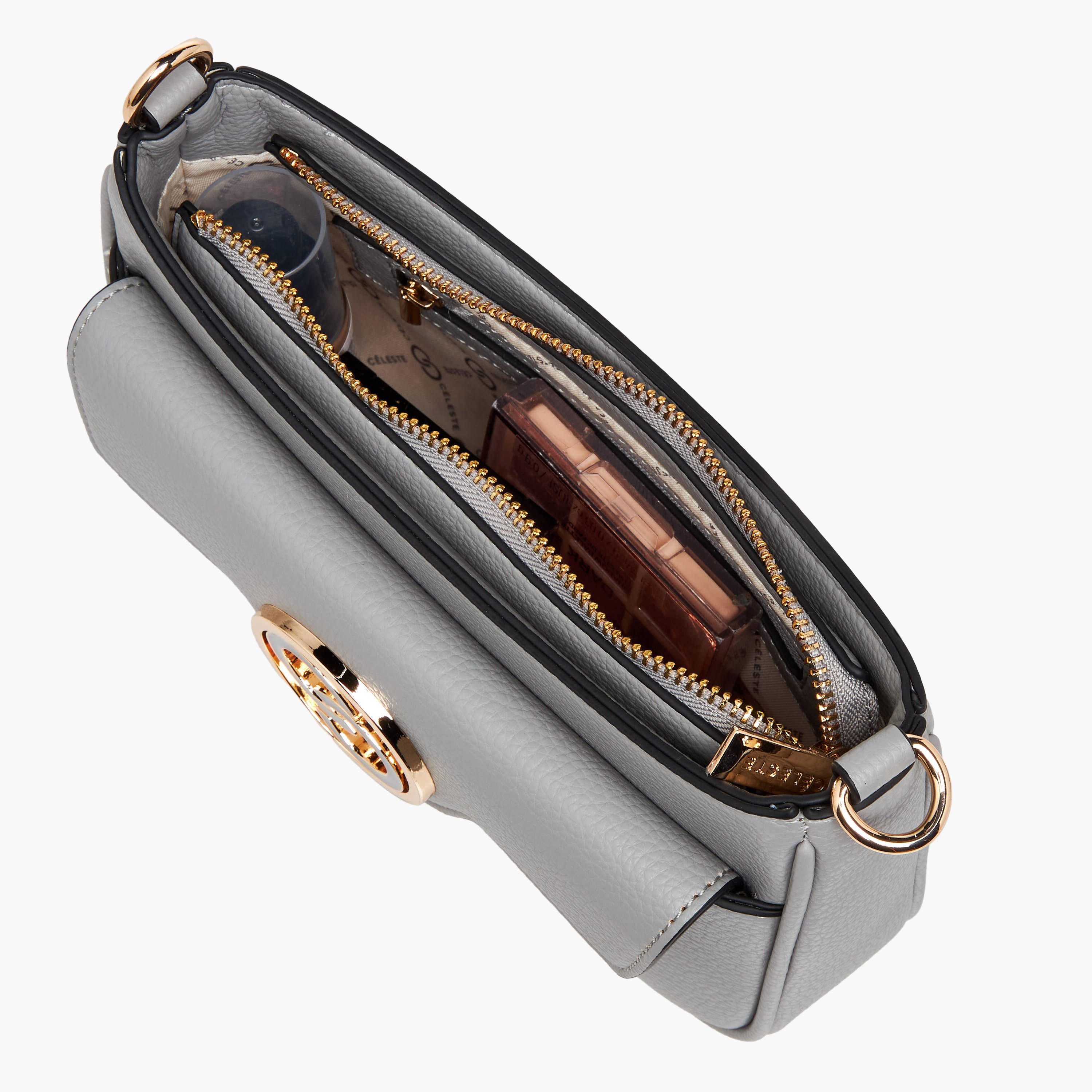 Celeste Logo Accent Crossbody Bag with Zip Closure-women-bagsandwallets-handbags-image-9