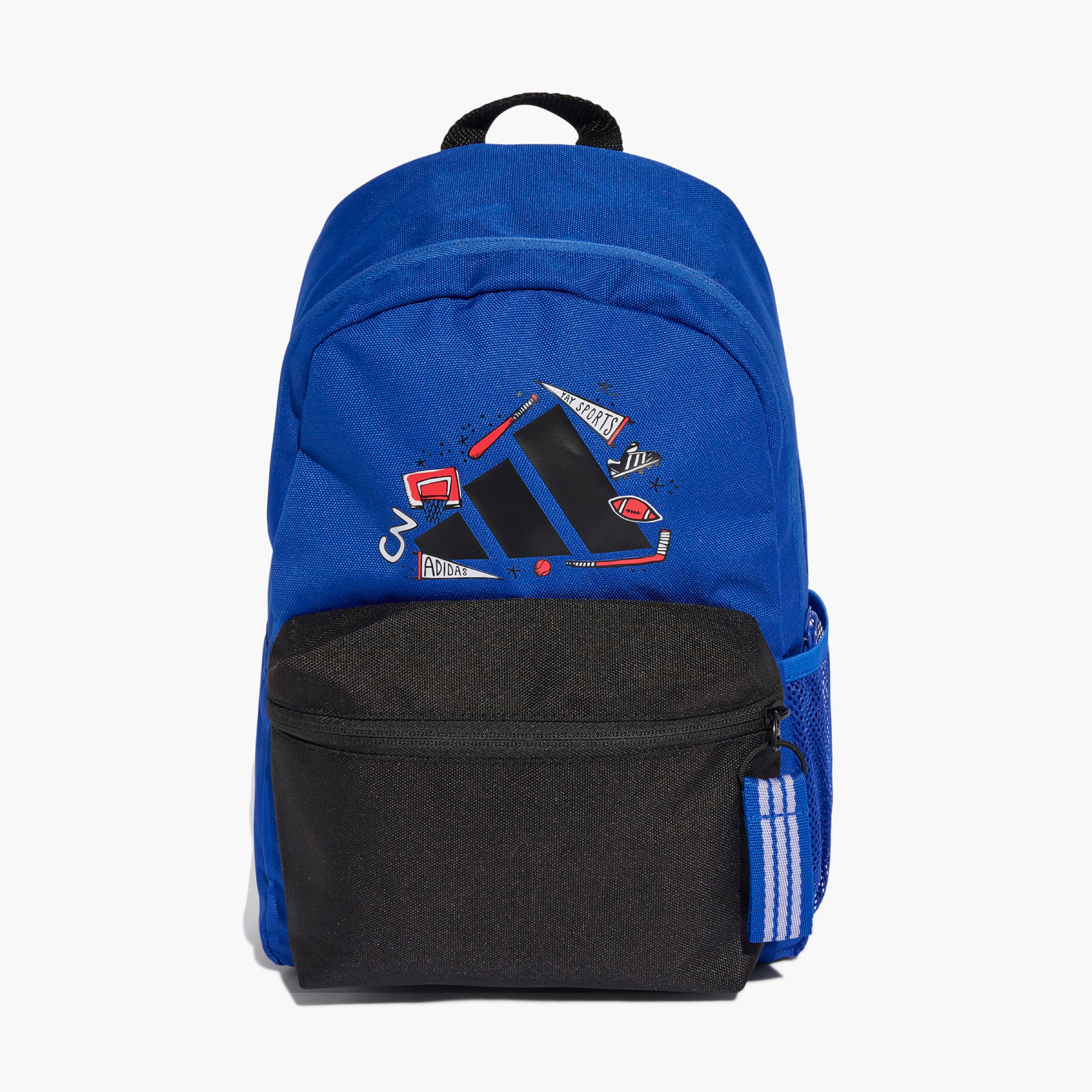 adidas Printed School Backpack with Adjustable Shoulder Straps and Zip Closure - 19x30x46 cm-school-bagsandbackpacks-backpacks-image-1