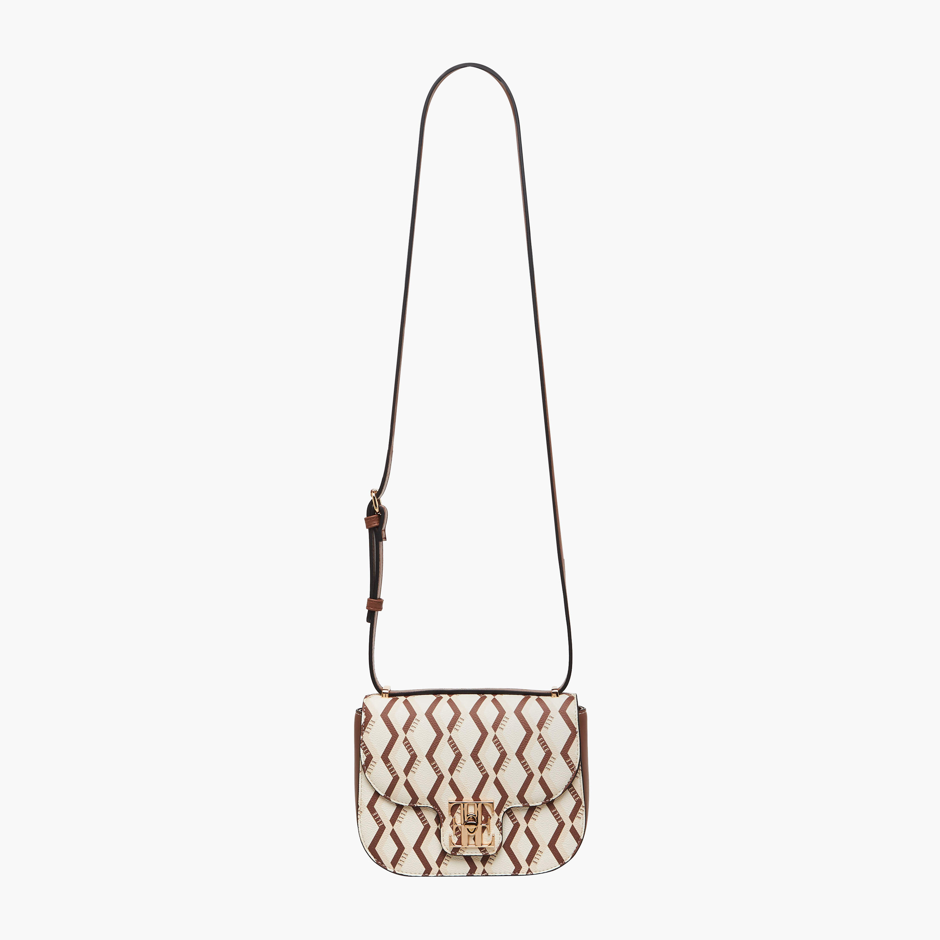 شنطة كروس بودي بحزام قابل للتعديل وطبعات مونوجرام من إيل-women-bagsandwallets-handbags-image-3