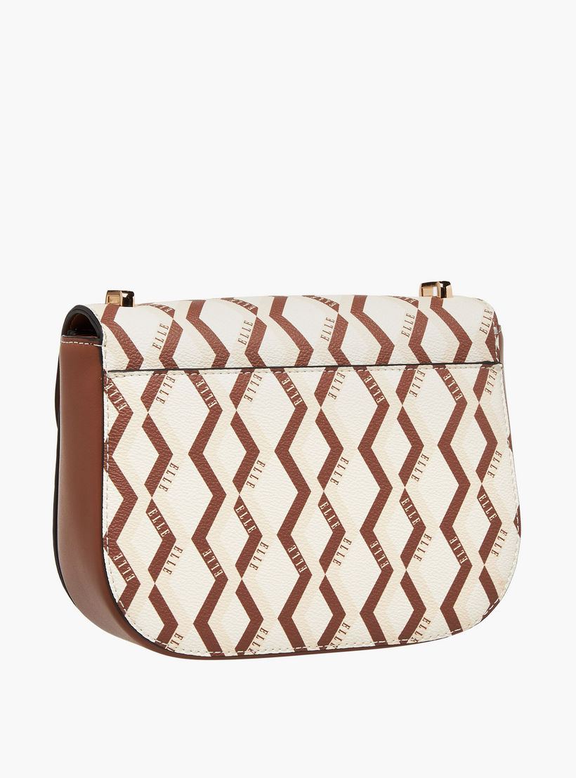 شنطة كروس بودي بحزام قابل للتعديل وطبعات مونوجرام من إيل-women-bagsandwallets-handbags-image-4