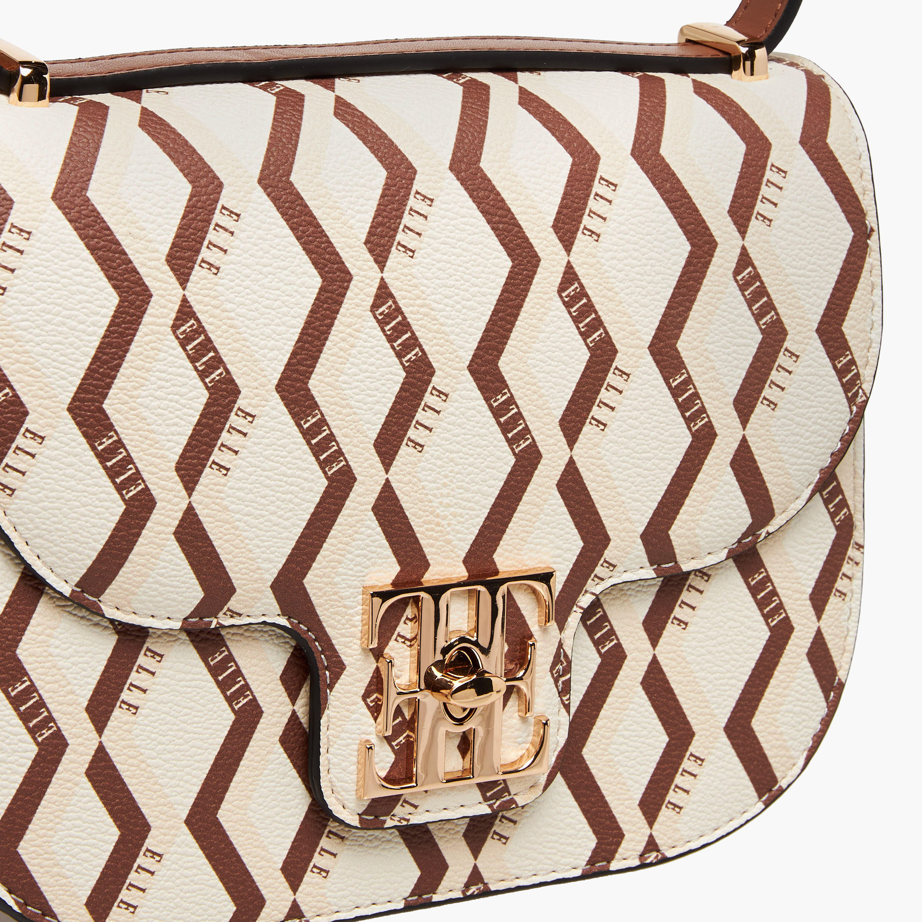 شنطة كروس بودي بحزام قابل للتعديل وطبعات مونوجرام من إيل-women-bagsandwallets-handbags-image-6