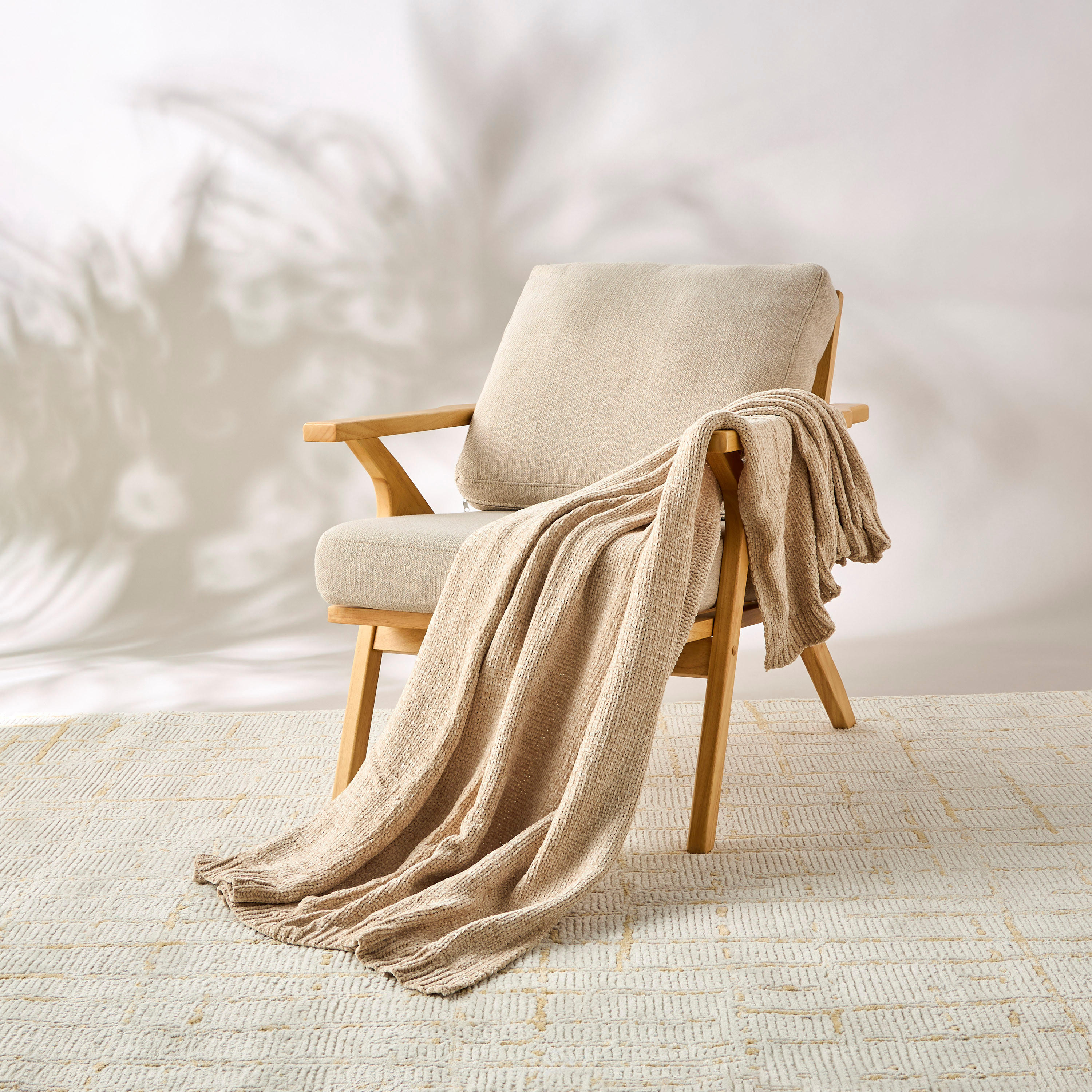 Knitted Chenille Throw - 127x152 cms-household-cushionsandthrows-throwsandblankets-throws-image-2