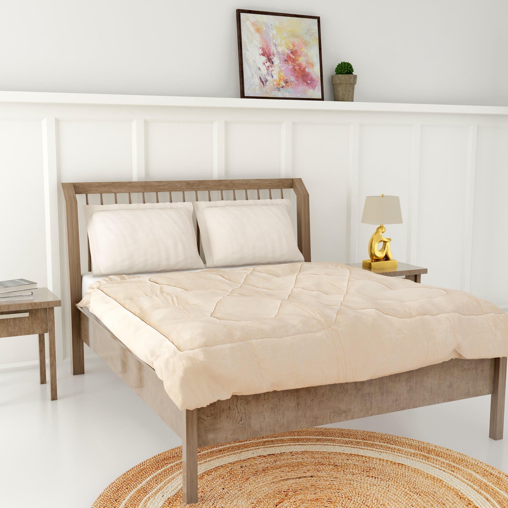Textured 3-Piece Comforter Set - 240x260 cms-household-bedding-comfortersandbedspreads-comforters-image-2