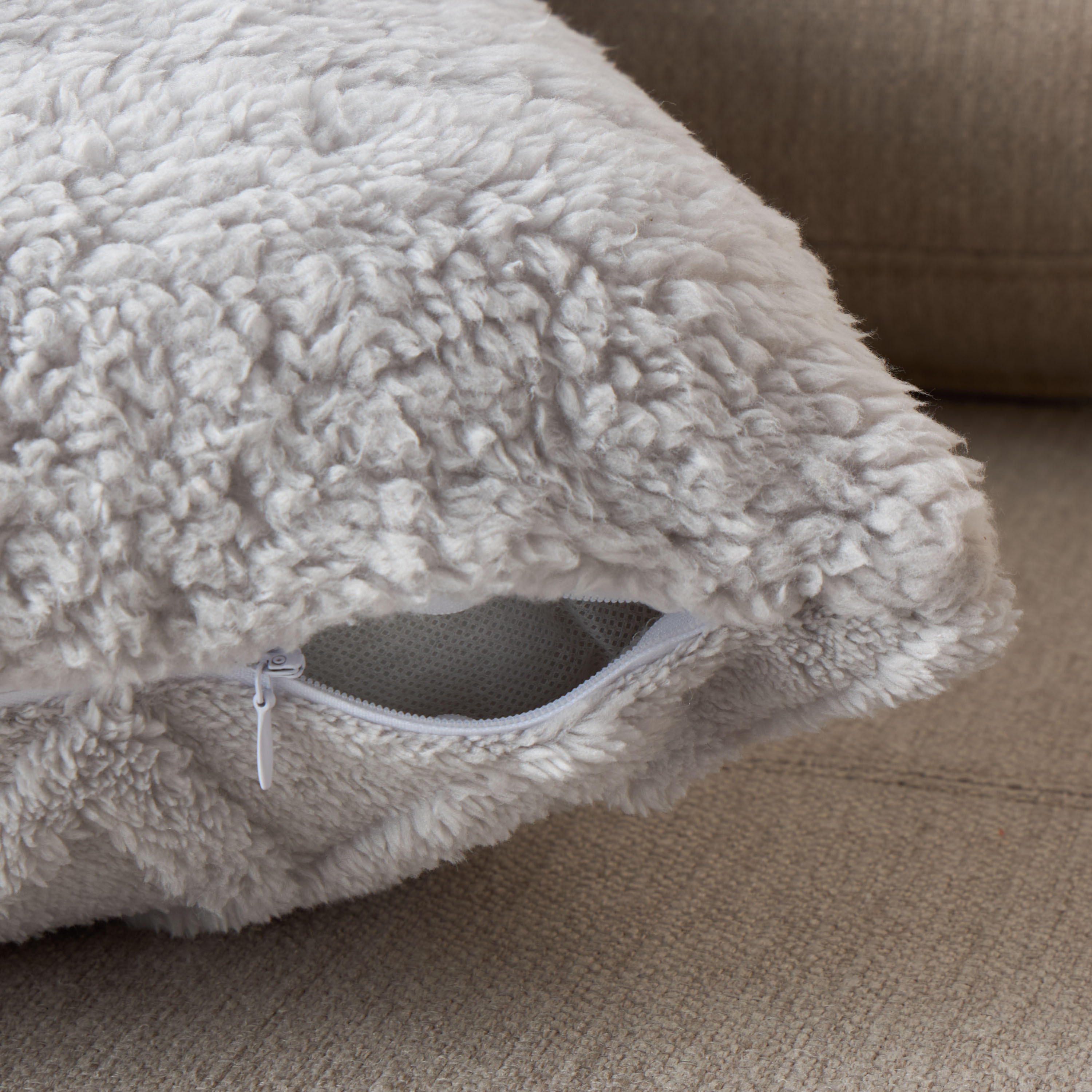 Textured Jacquard Faux Fur Filled Cushion - Set of 2-household-cushionsandthrows-filledcushions-decorativecushions-image-4
