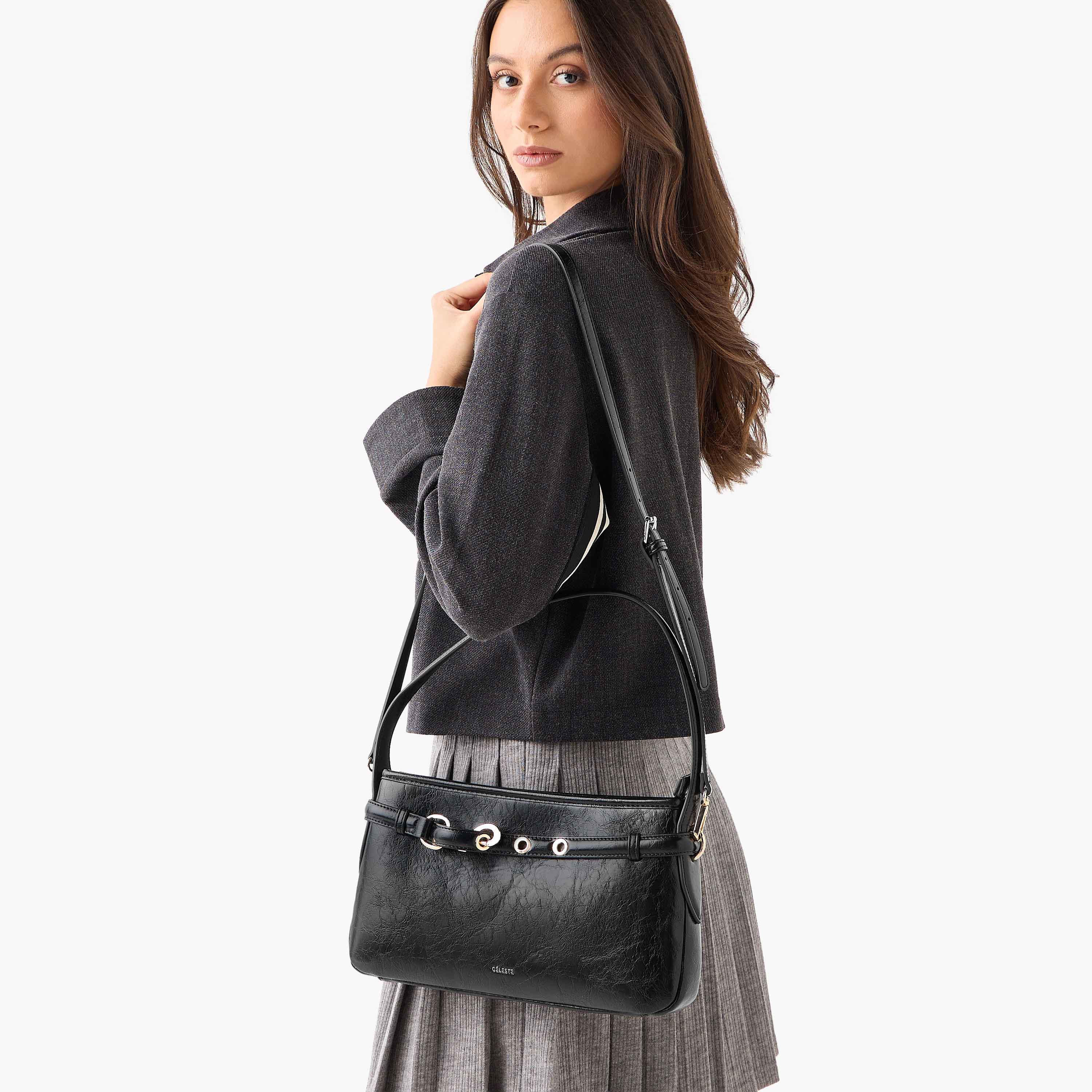 شنطة كتف سادة بمقابض مزدوجة من سيليست-women-bagsandwallets-handbags-image-8