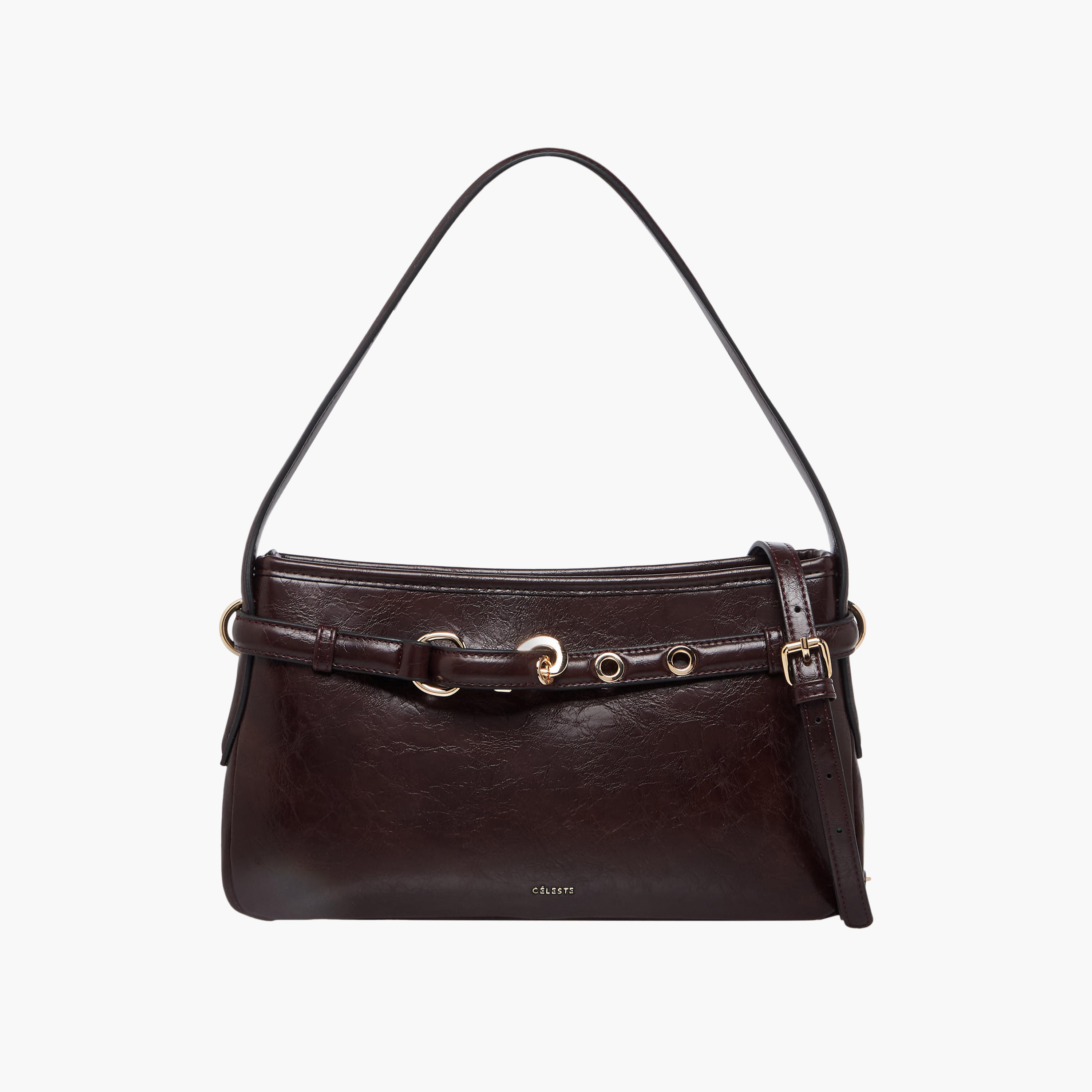 Celeste Solid Shoulder Bag with Double Handle-women-bagsandwallets-handbags-image-1