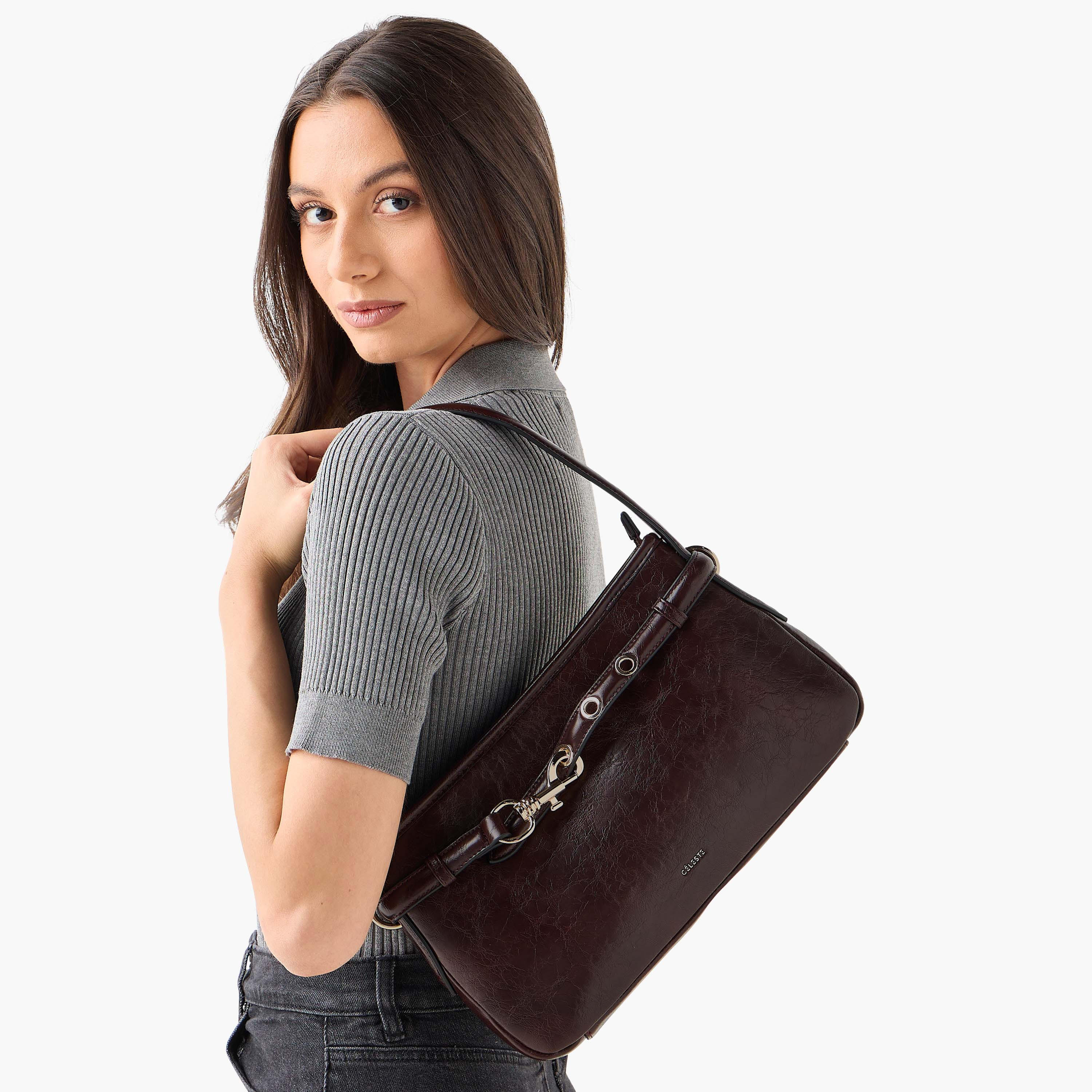 Celeste Solid Shoulder Bag with Double Handle-women-bagsandwallets-handbags-image-2