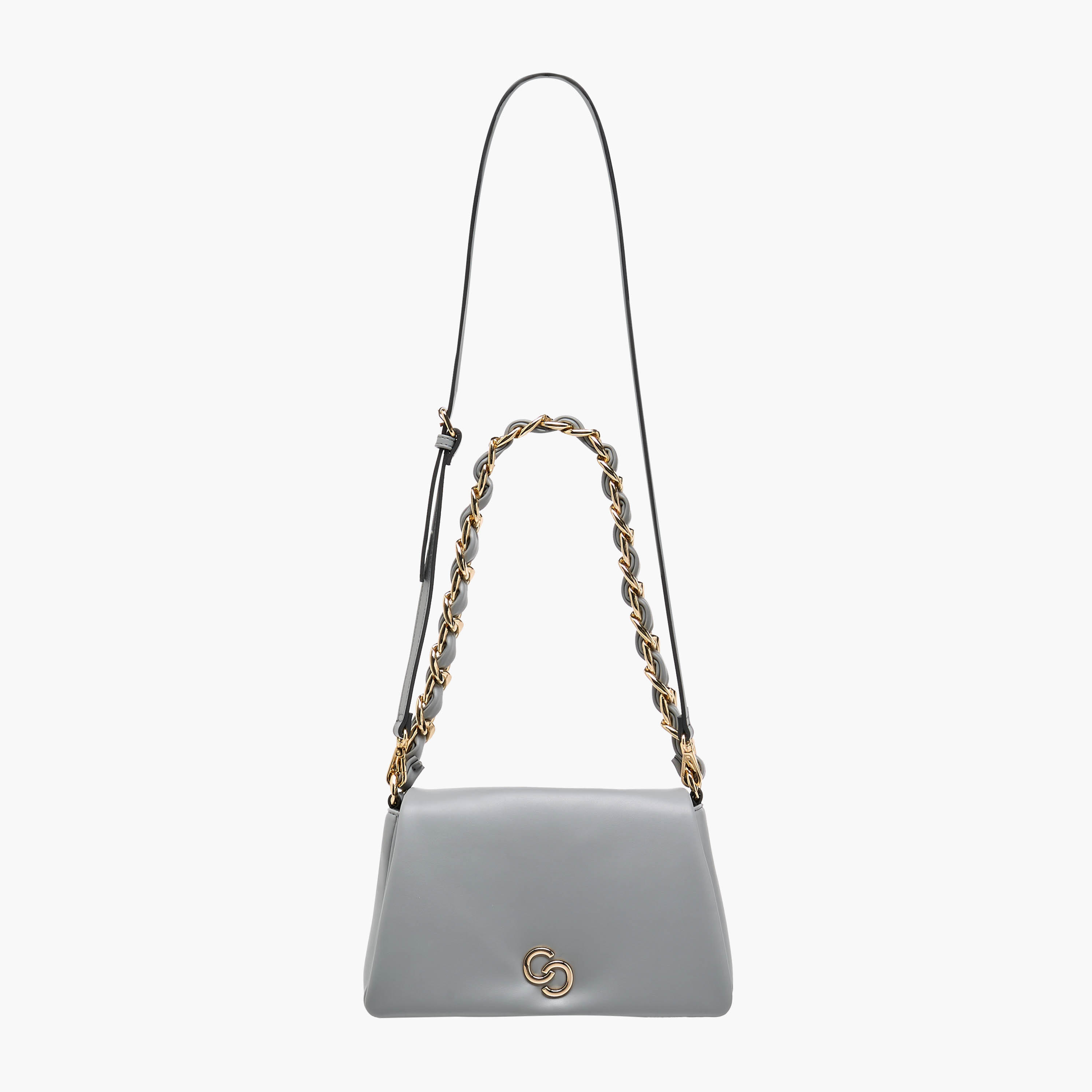 Celeste Solid Shoulder Bag with Chain Accent-women-bagsandwallets-handbags-image-3