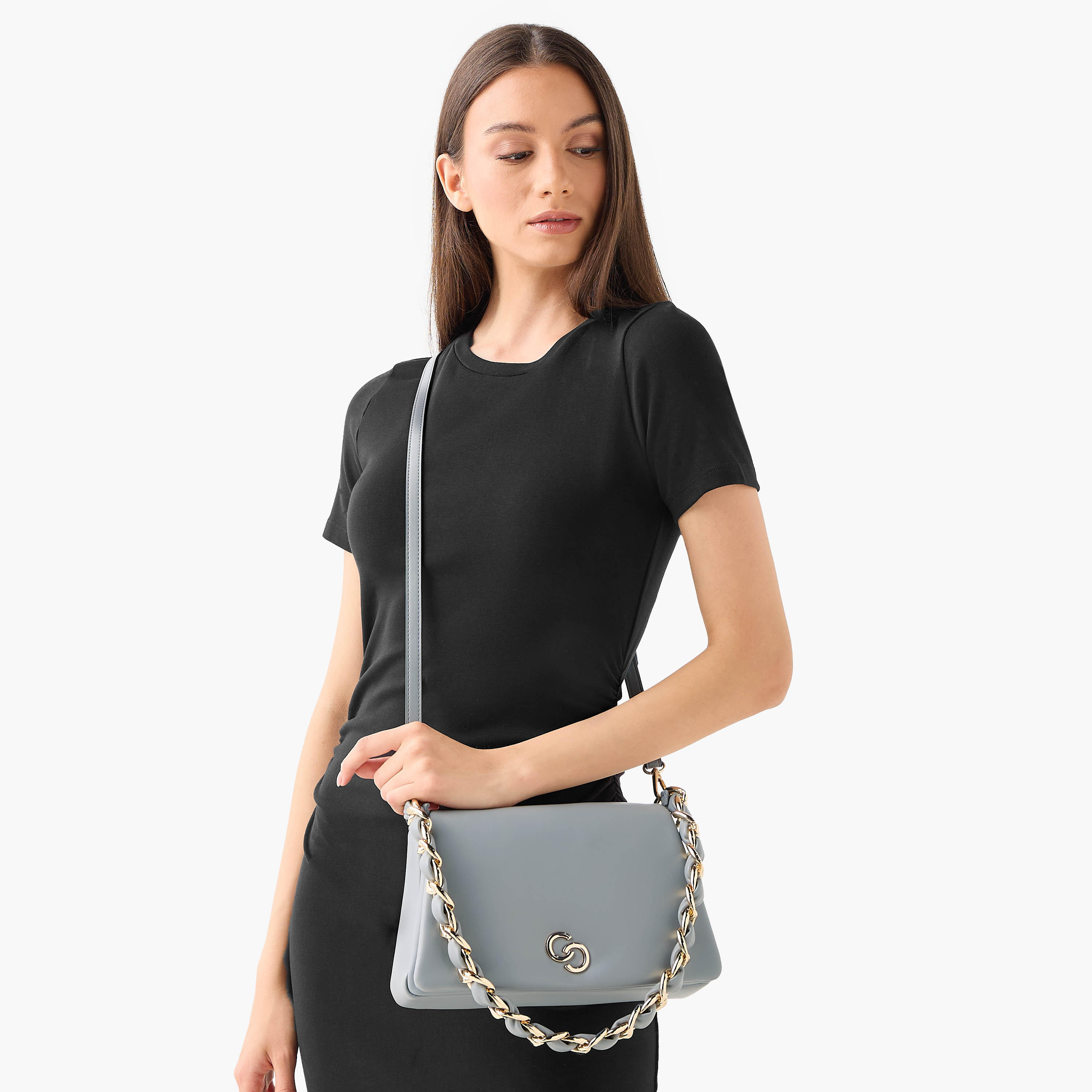 Celeste Solid Shoulder Bag with Chain Accent-women-bagsandwallets-handbags-image-8
