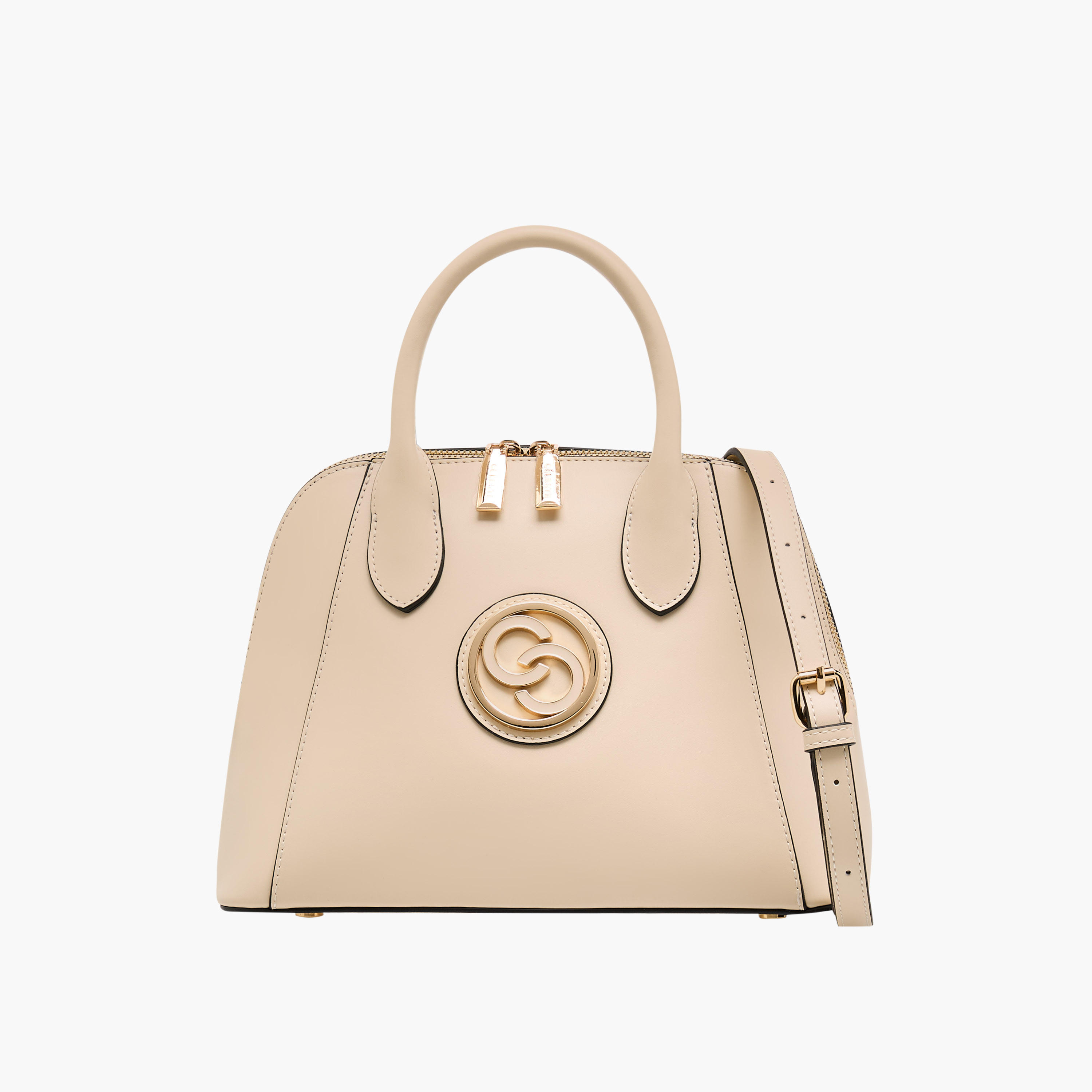 Celeste Logo Accent Tote Bag with Handle and Zip Closure-women-bagsandwallets-handbags-image-1
