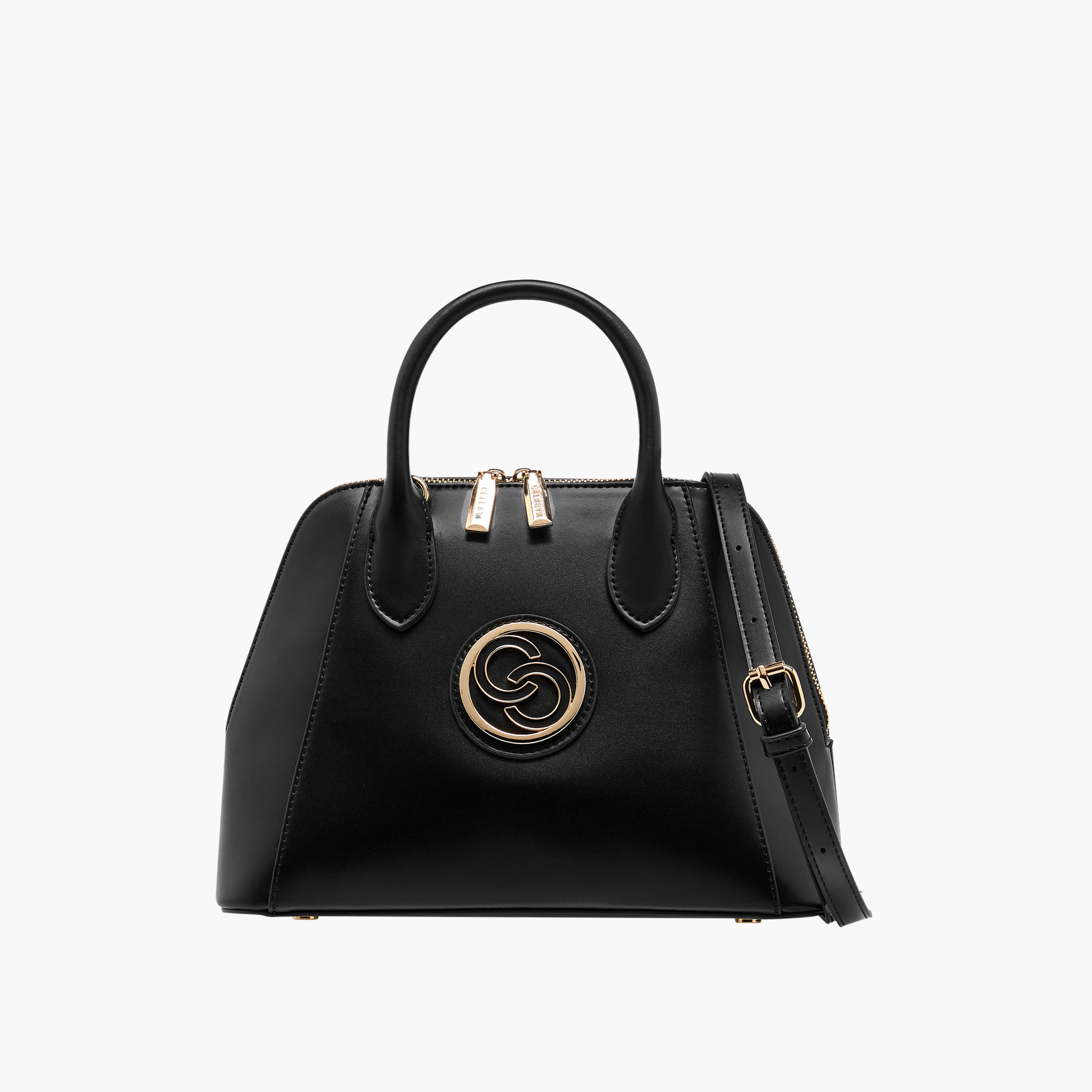 Celeste Logo Accent Tote Bag with Handle and Zip Closure-women-bagsandwallets-handbags-image-1