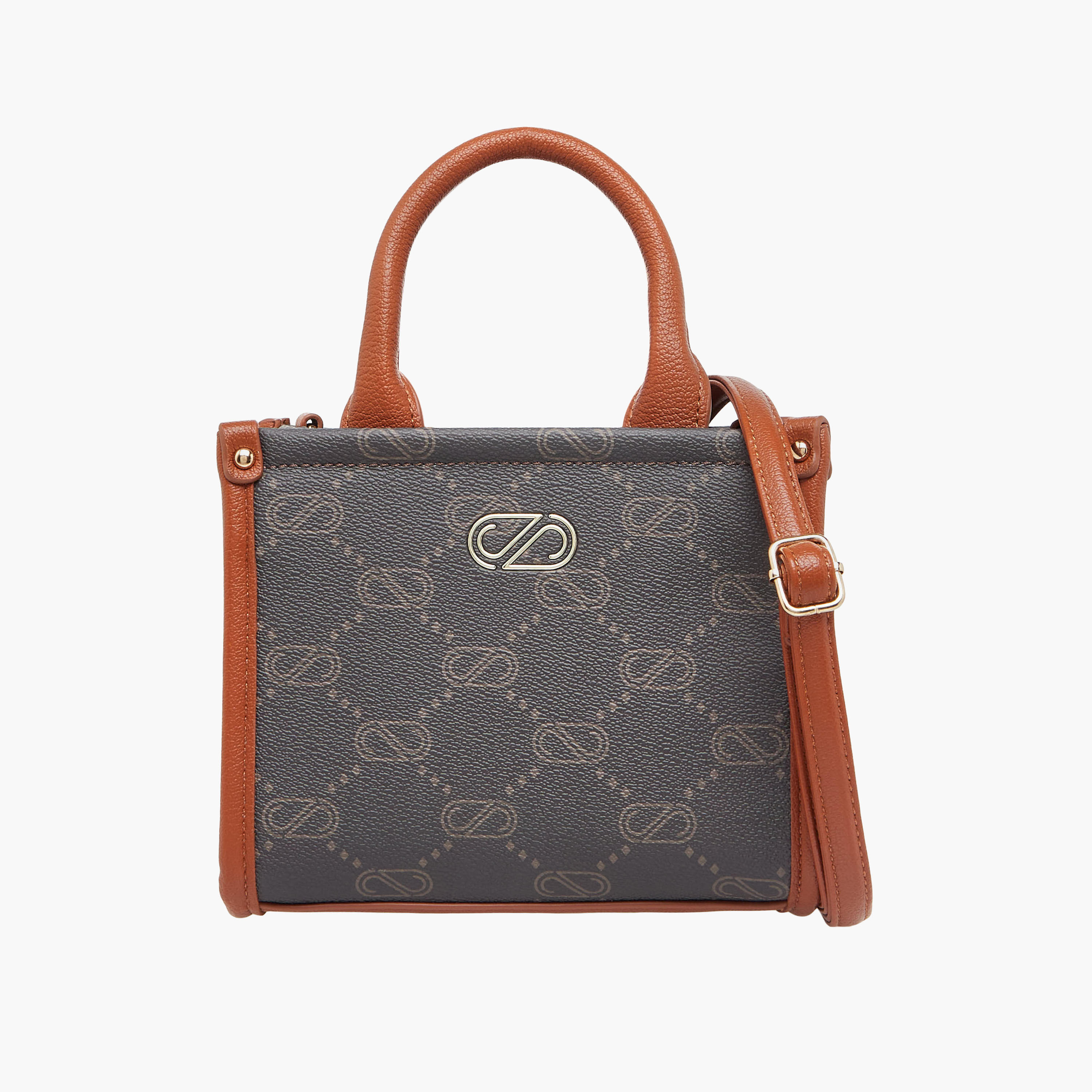Sasha Monogram Print Crossbody Bag with Detachable Strap-women-bagsandwallets-handbags-image-1