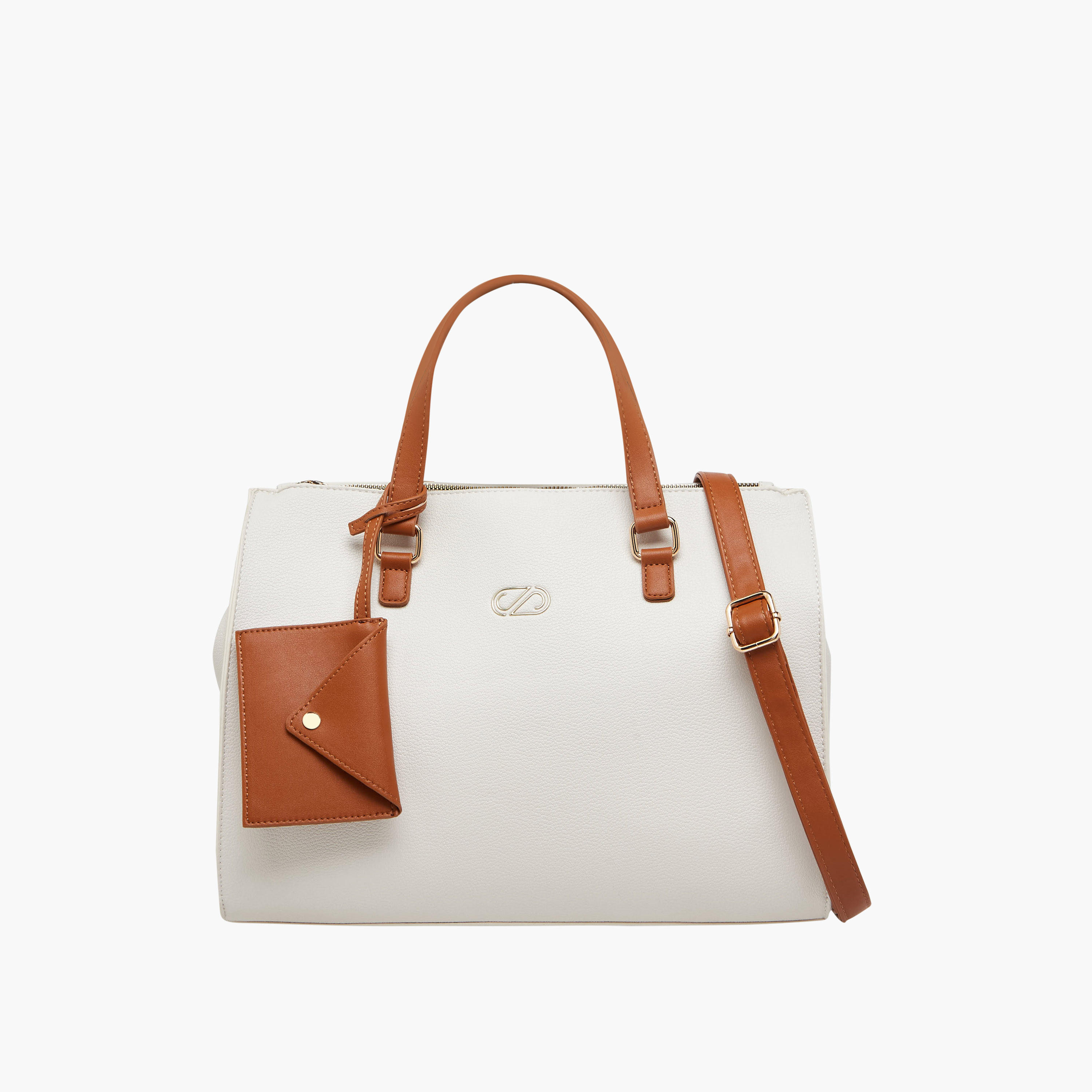 Sasha Solid Tote Bag with Coin Pouch-women-bagsandwallets-handbags-image-1