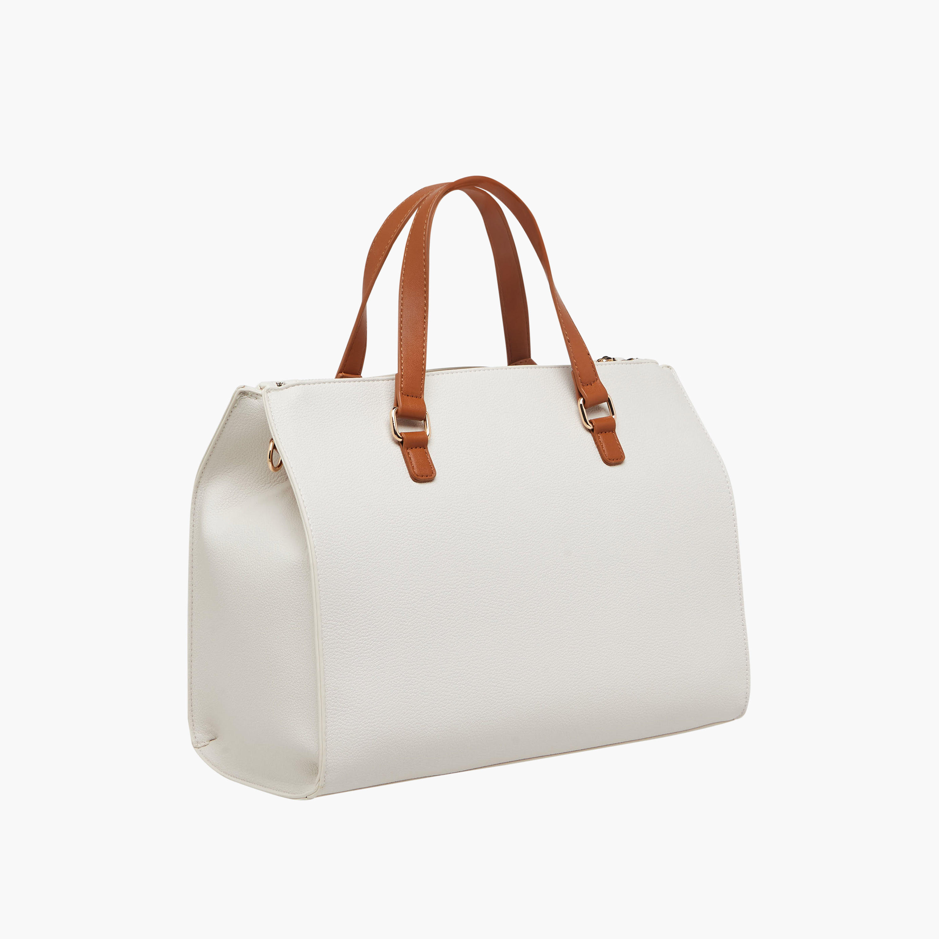Sasha Solid Tote Bag with Coin Pouch-women-bagsandwallets-handbags-image-4