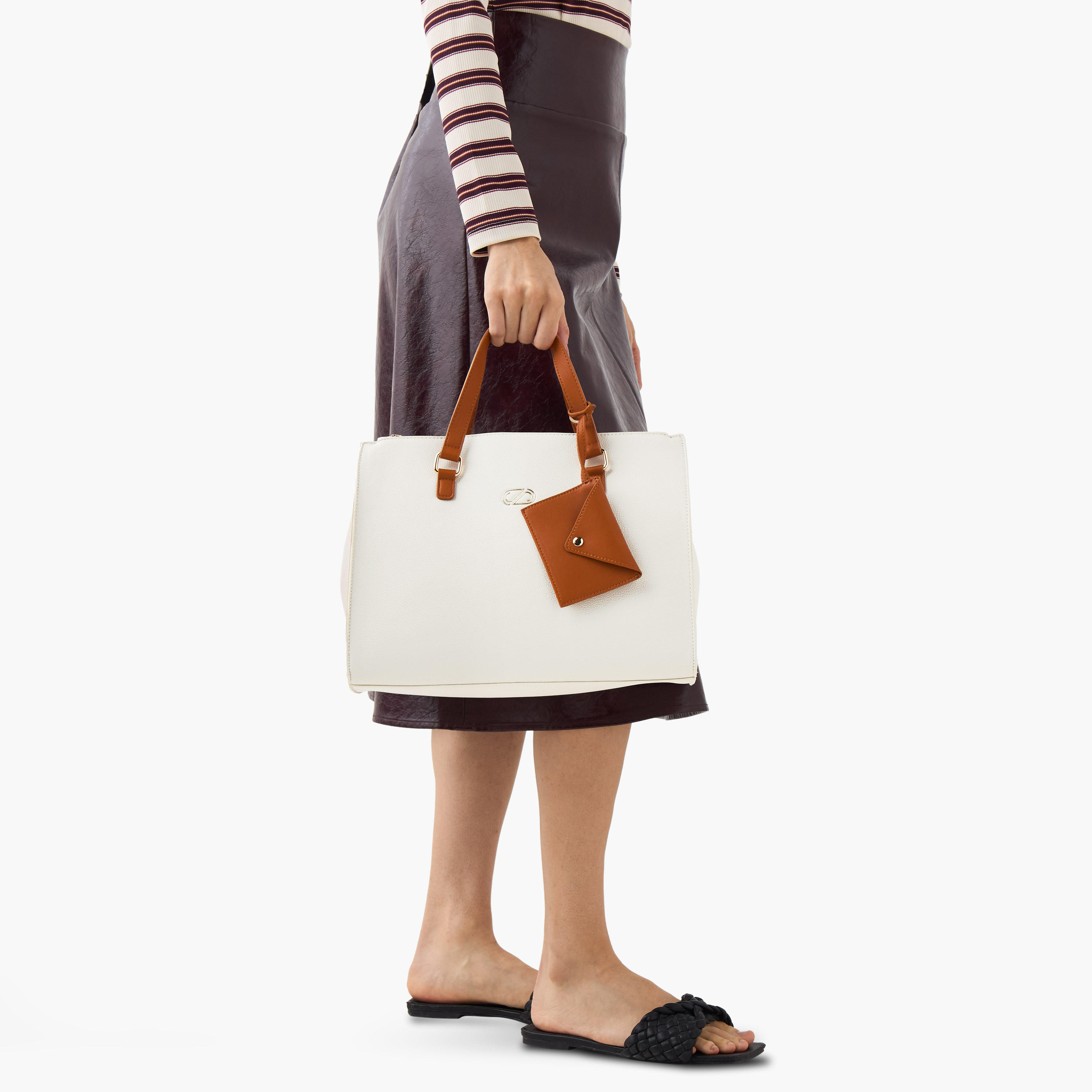 Sasha Solid Tote Bag with Coin Pouch-women-bagsandwallets-handbags-image-9