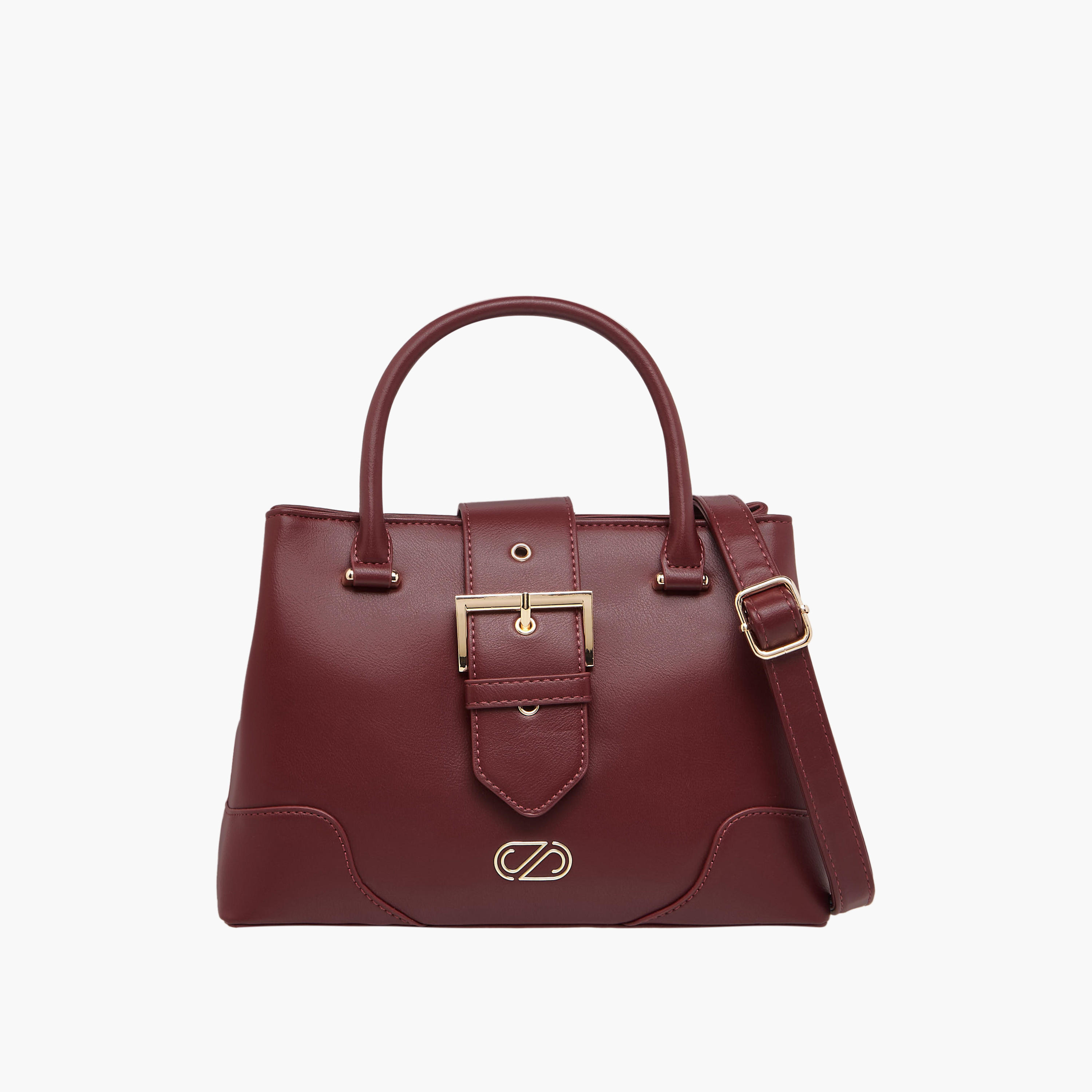 Sasha Buckle Detail Crossbody Bag with Detachable Strap-women-bagsandwallets-handbags-image-1