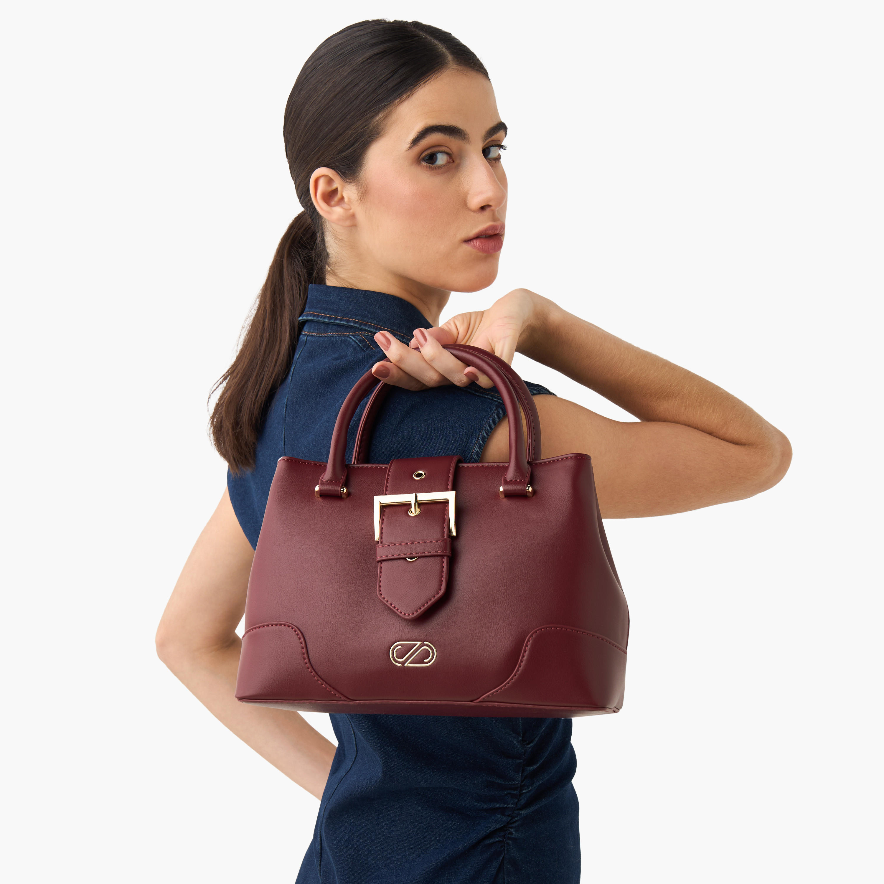 Sasha Buckle Detail Crossbody Bag with Detachable Strap-women-bagsandwallets-handbags-image-8