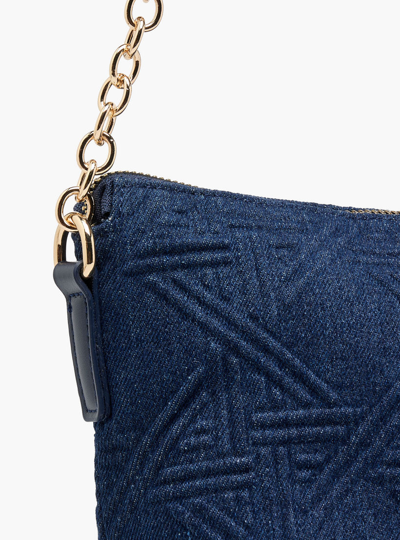 Sasha Textured Crossbody Bag with Chain Detail Strap-women-bagsandwallets-handbags-image-6