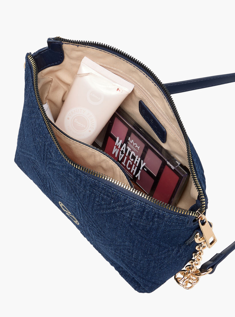 Sasha Textured Crossbody Bag with Chain Detail Strap-women-bagsandwallets-handbags-image-8