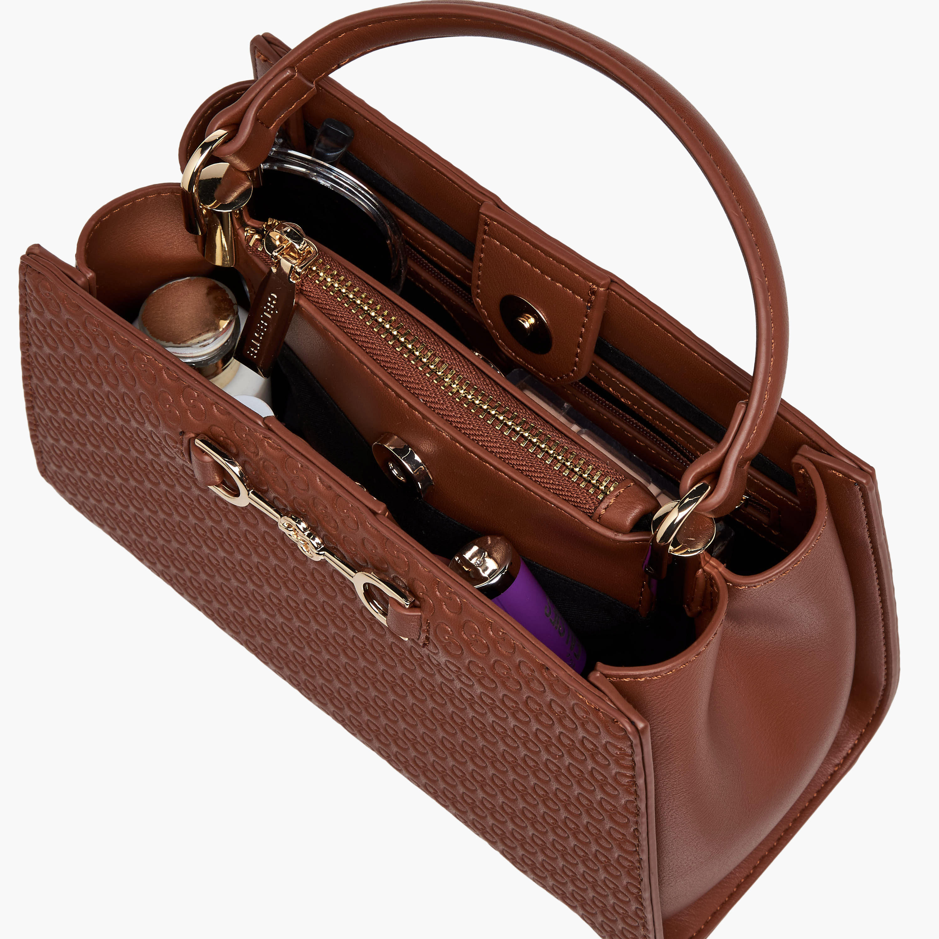 Celeste Monogram Embossed Tote Bag with Handle-women-bagsandwallets-handbags-image-9